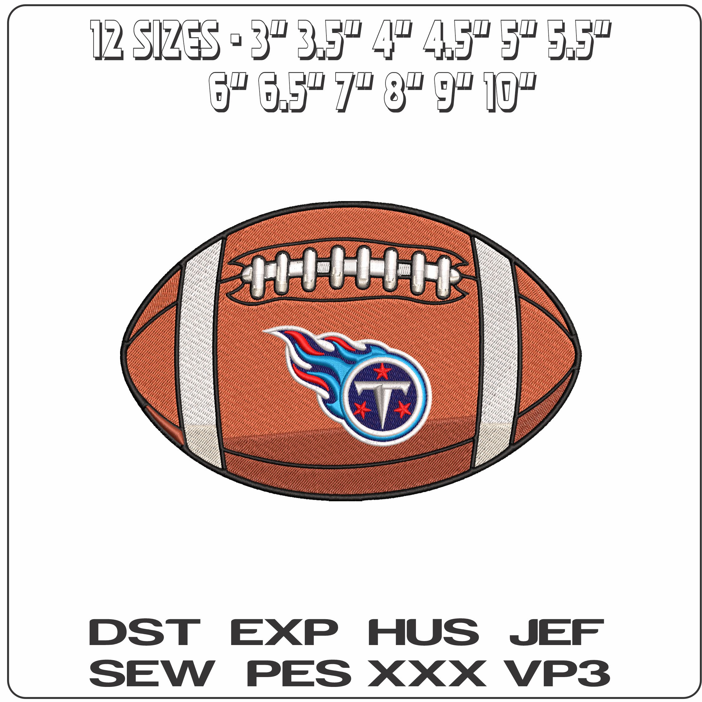 Tennessee Titans American Football NFL   - Elegant embroidery design file-instant download — view 2