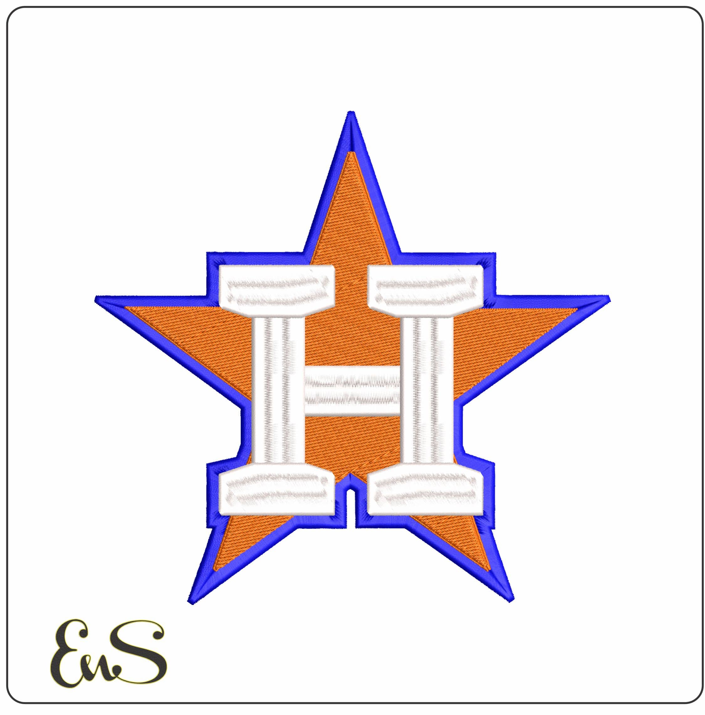 Texas Houston Astros MLB   - Elegant embroidery design file-instant download