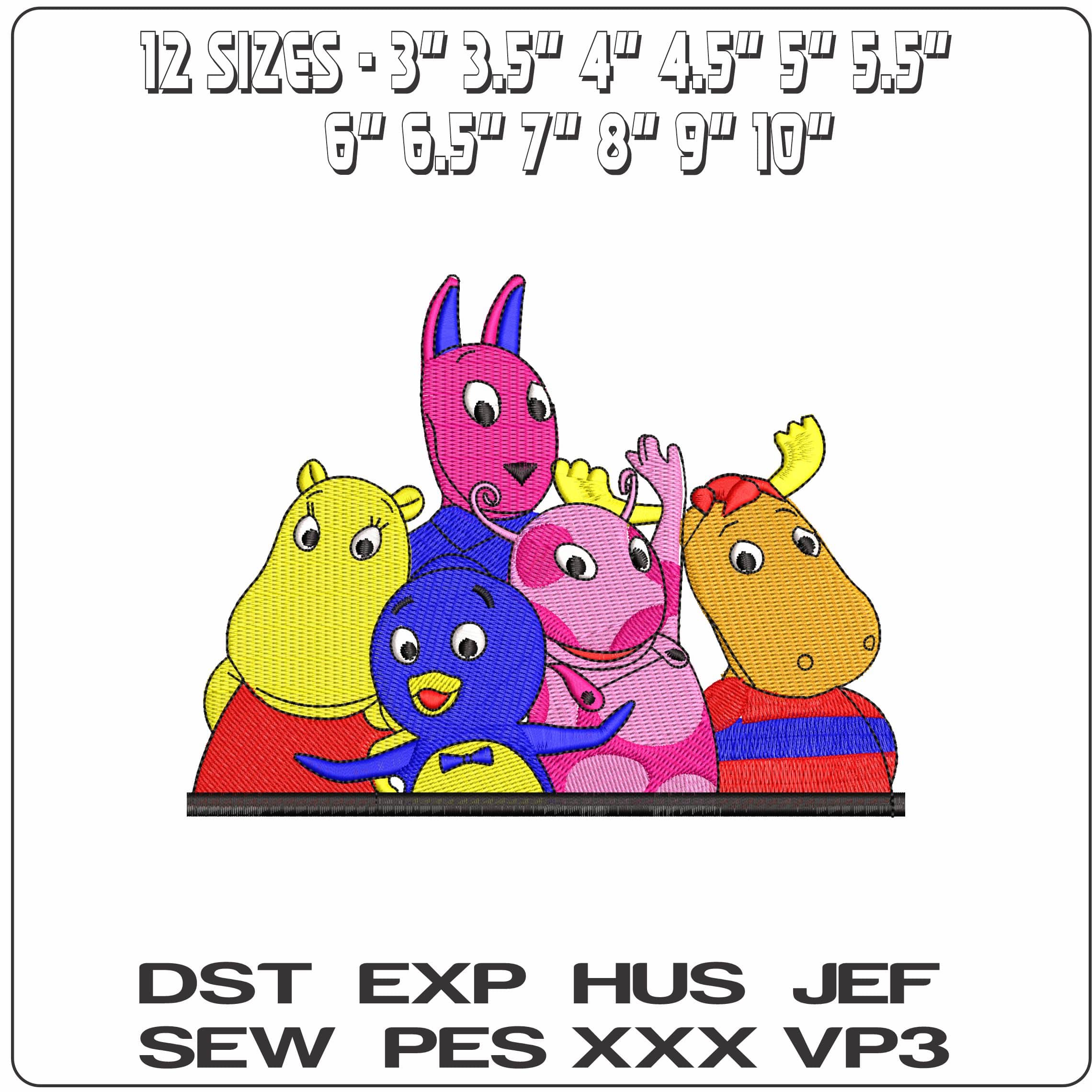 The Backyardigans Children Cartoon   - Elegant embroidery design file-instant download — view 2