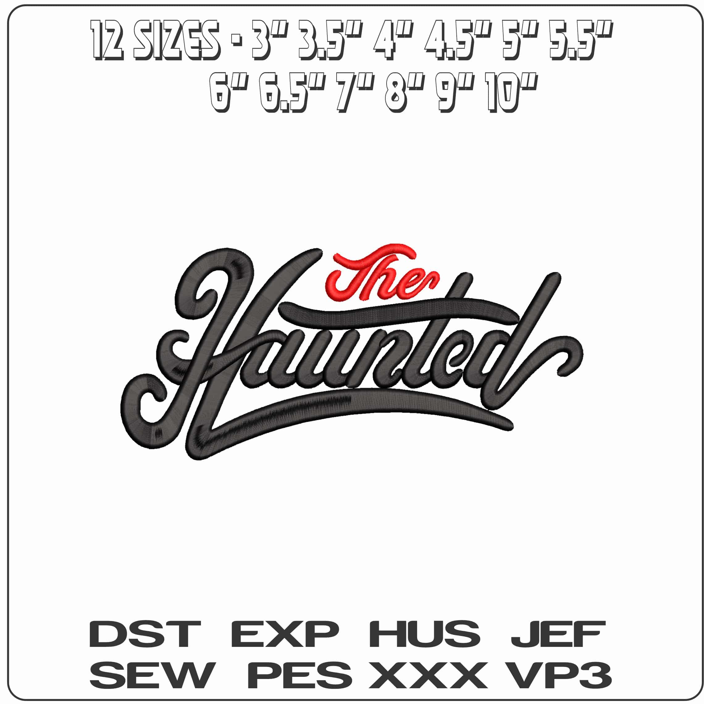The Haunted design Brand  - Elegant embroidery design file-instant download — view 2
