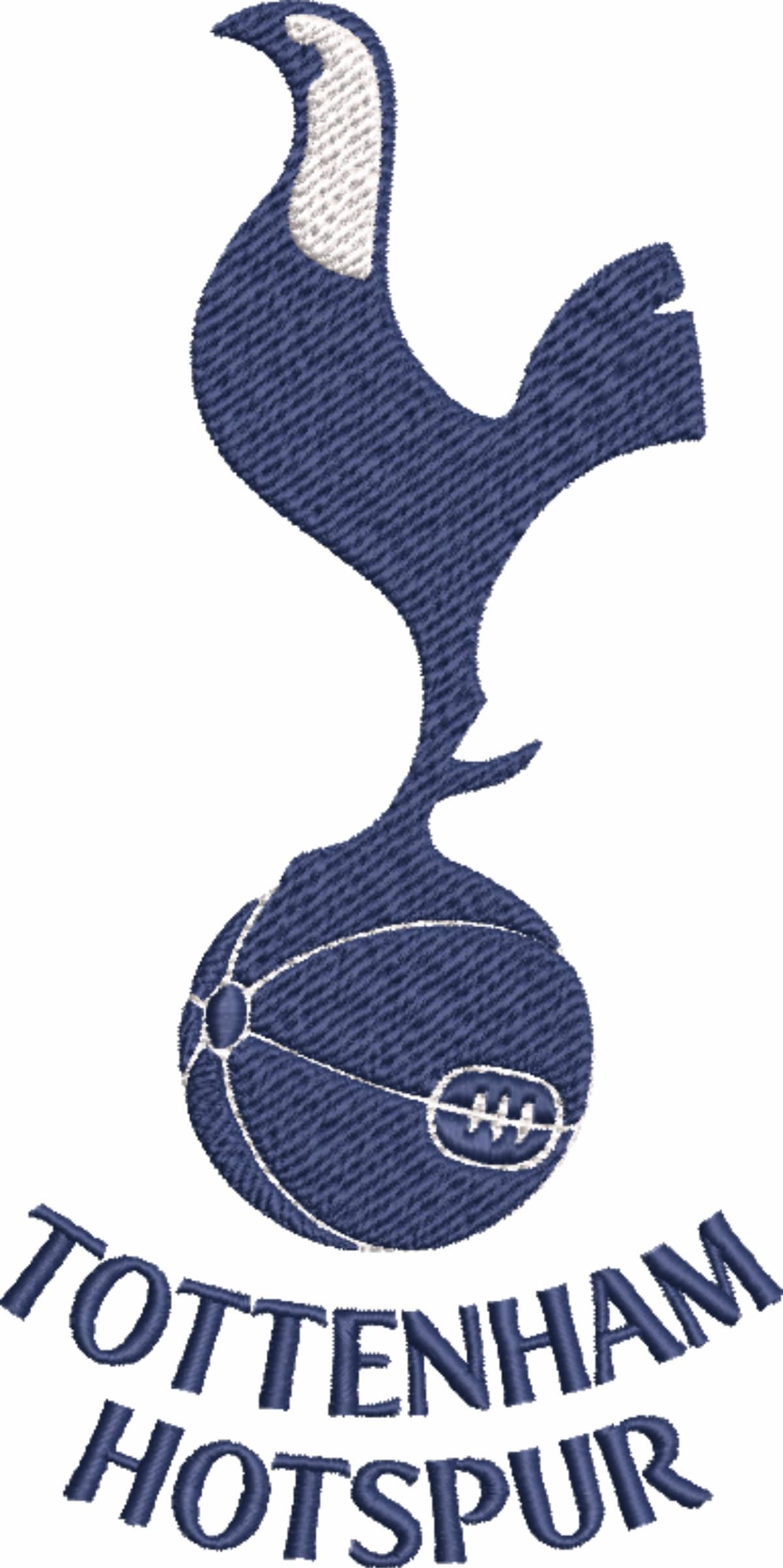 Spurs White Head embroidery design - Tottenham design machine pattern Baby toddler embroidery file instant download in a frame — view 3