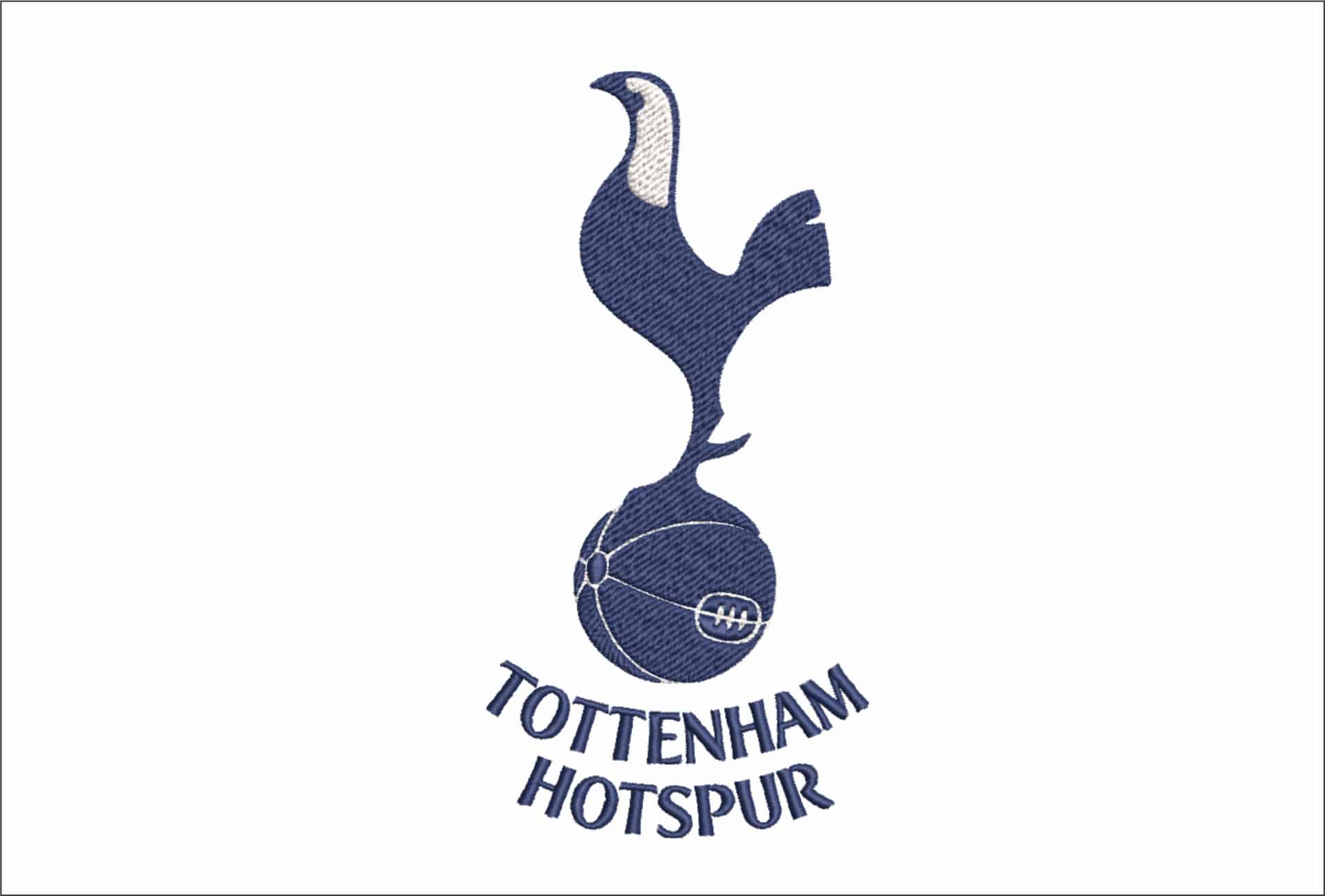 Spurs White Head embroidery design - Tottenham design machine pattern Baby toddler embroidery file instant download in a frame