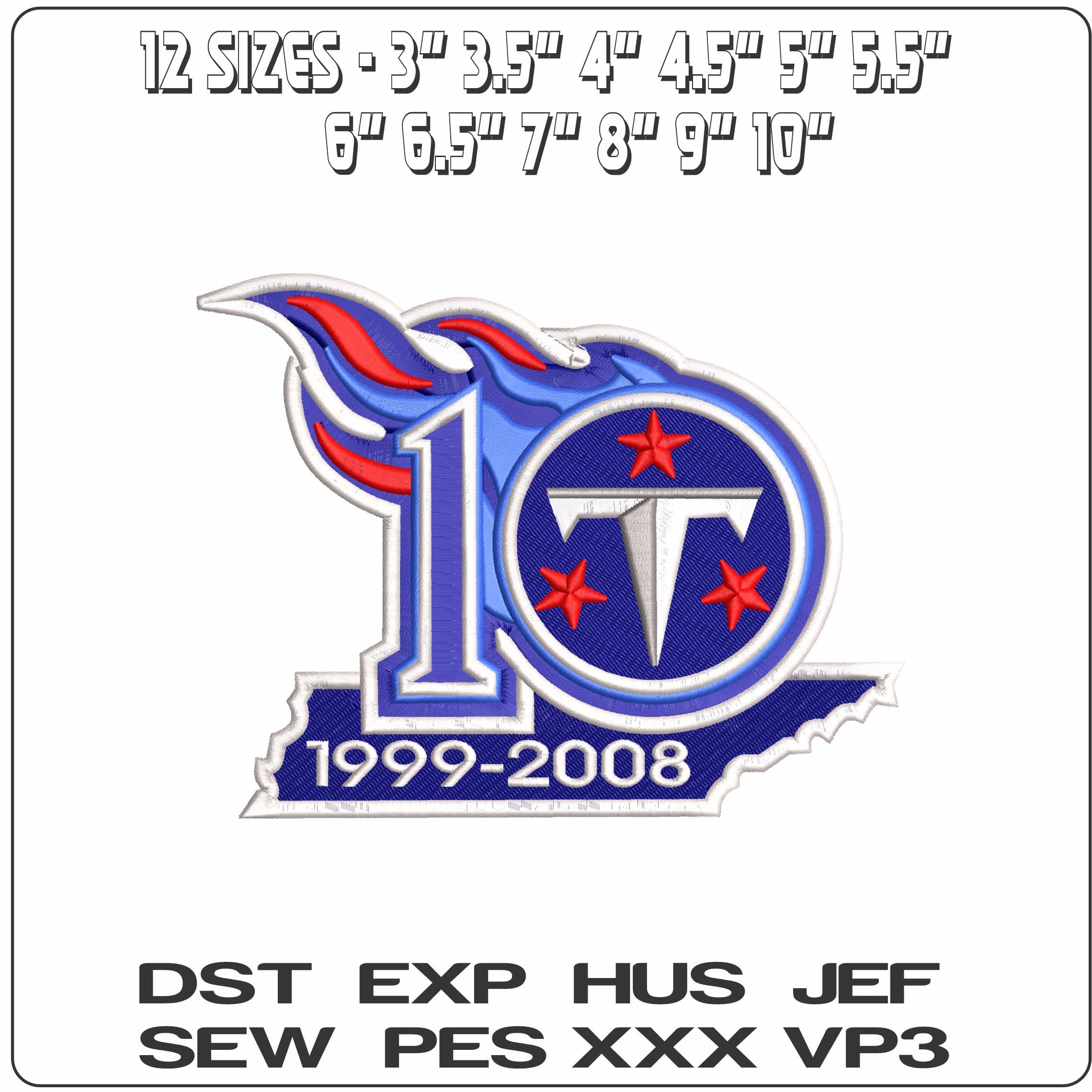 Titans 10   - Elegant embroidery design file-instant download — view 2