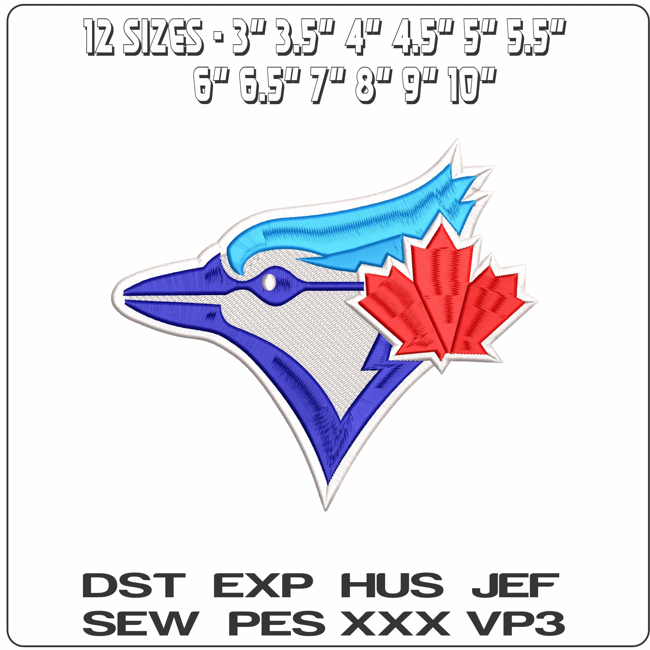 Toronto Blue Jays   - Elegant embroidery design file-instant download — view 2