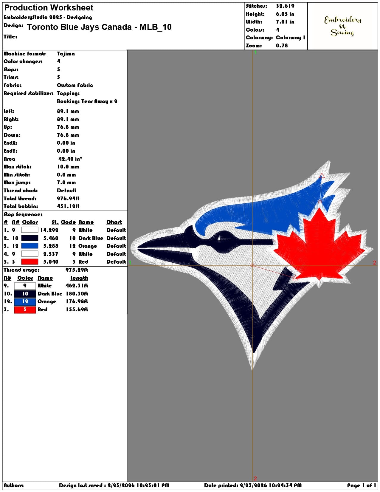 Toronto Blue Jays Canada MLB   - Elegant embroidery design file-instant download — view 3