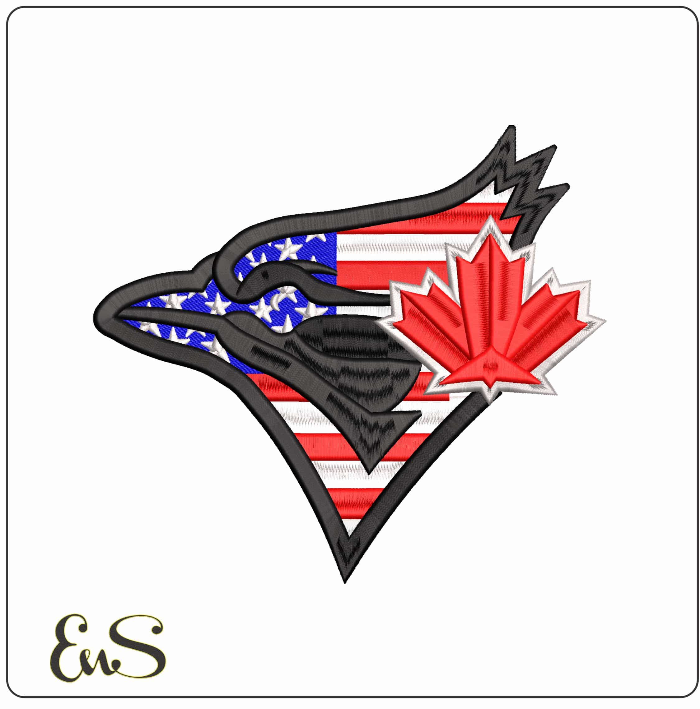Toronto Blue Jays USA MLB   - Elegant embroidery design file-instant download
