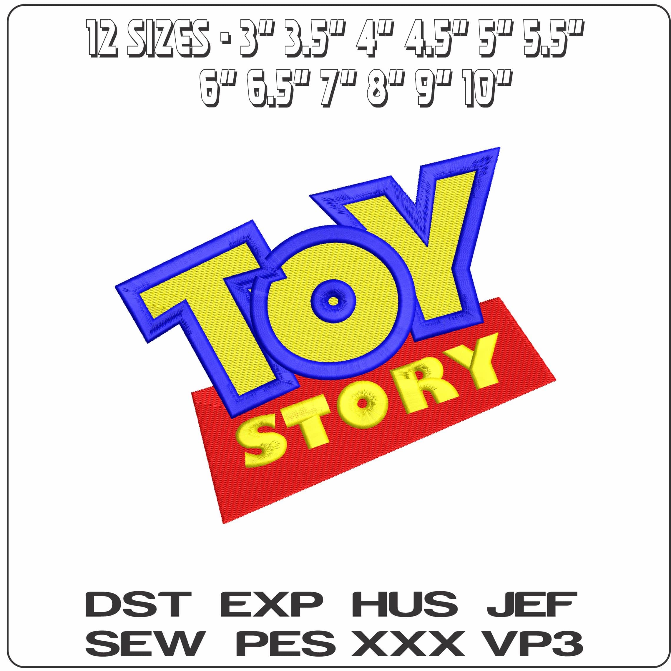 Toy Story Logo   - Elegant embroidery design file-instant download — view 2