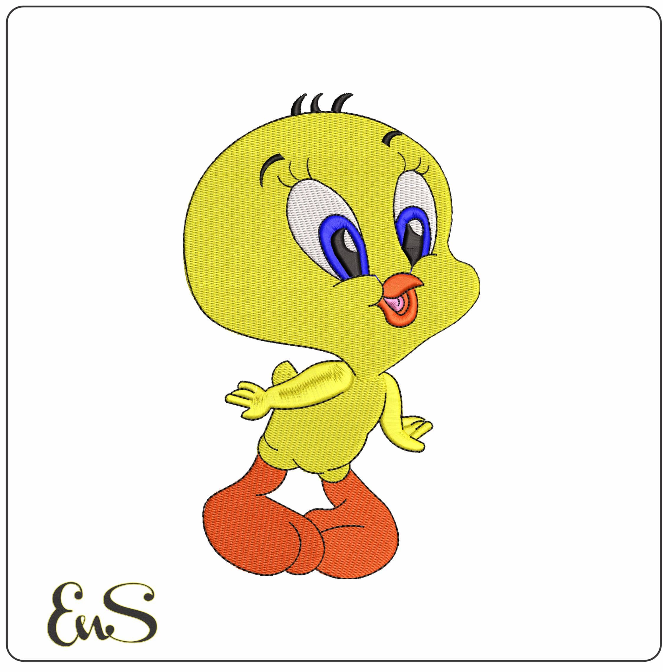Tweety Pie Baby Baby Looney Tunes   - Elegant embroidery design file-instant download