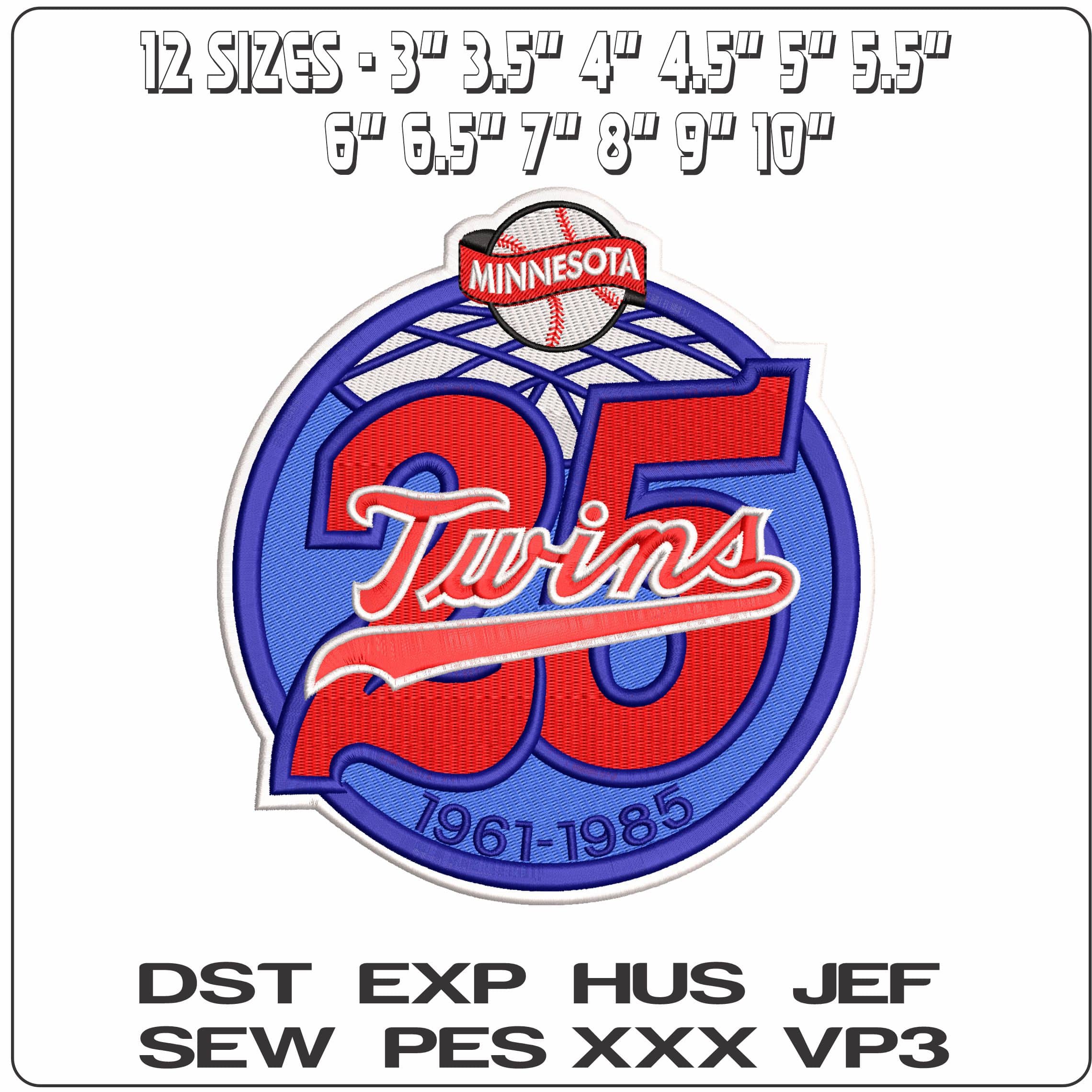 Twins 25   - Elegant embroidery design file-instant download — view 2