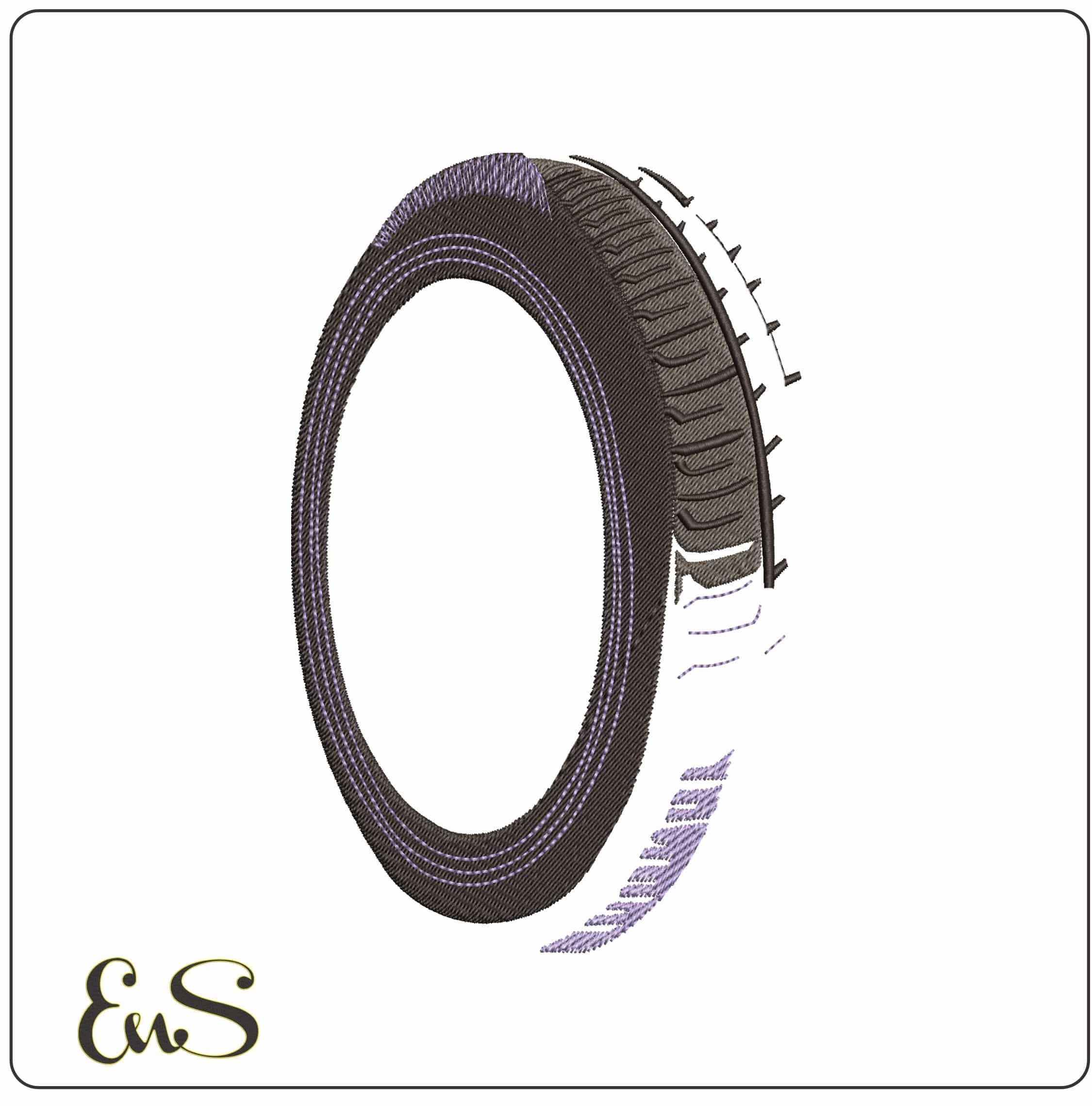 Tyre design   - Elegant embroidery design file-instant download