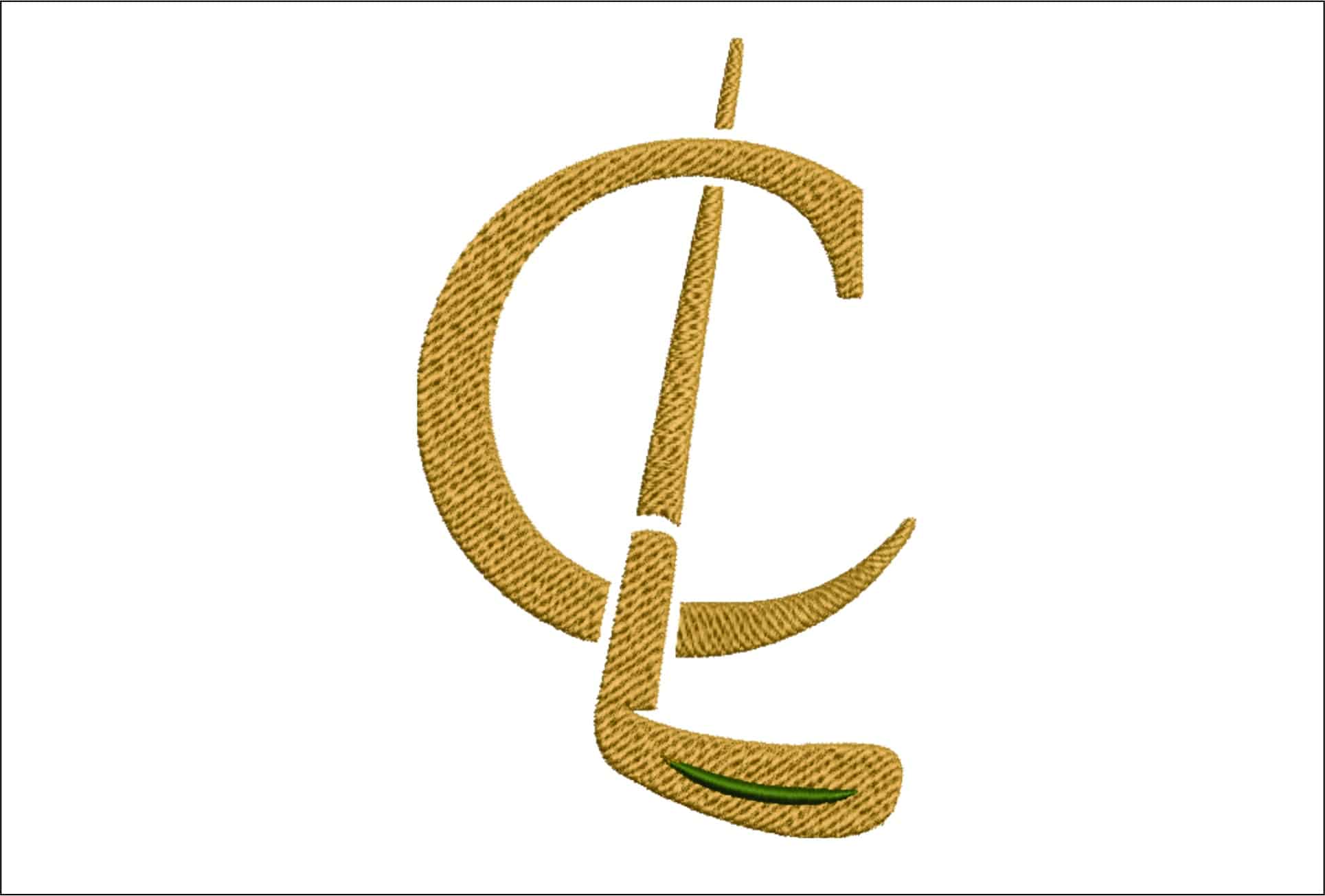 Cleeks LIV Golf embroidery design - Golf League Logo design machine pattern Sports embroidery file instant download in a frame