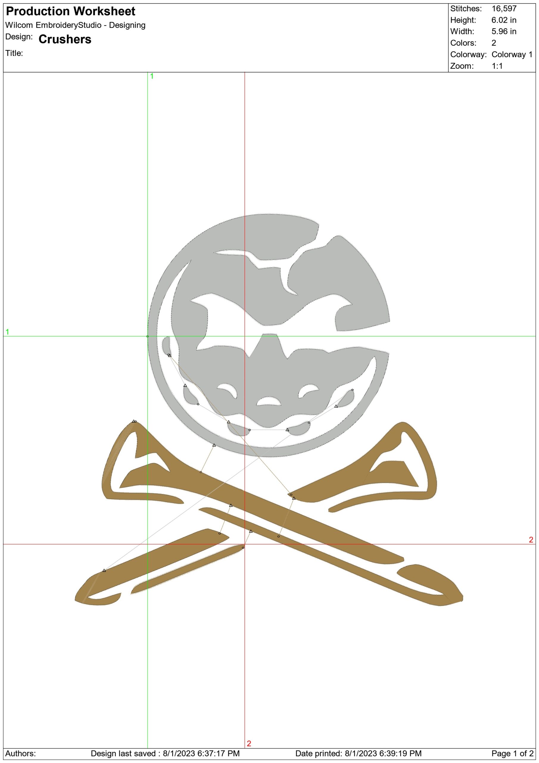 Crushers LIV Golf embroidery design - Golf League Logo design machine pattern Sports embroidery file instant download in a frame — view 2