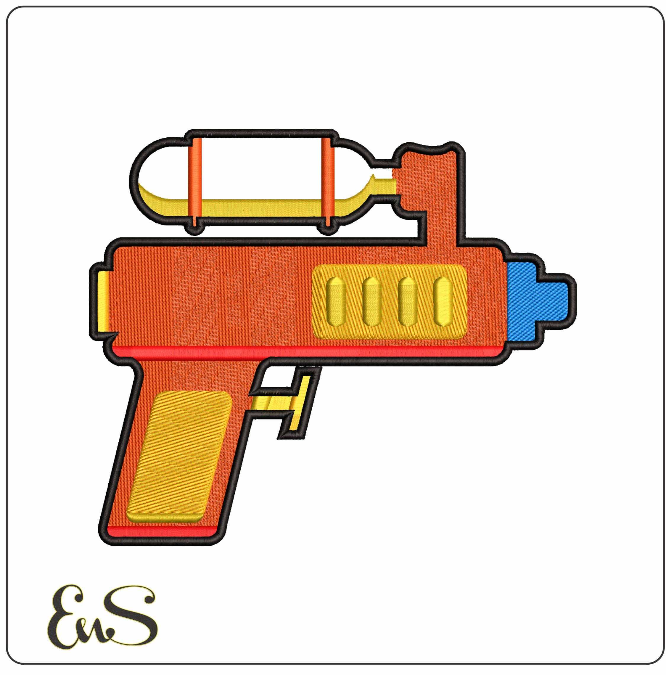 Water Pistol emoji    - Elegant embroidery design file-instant download