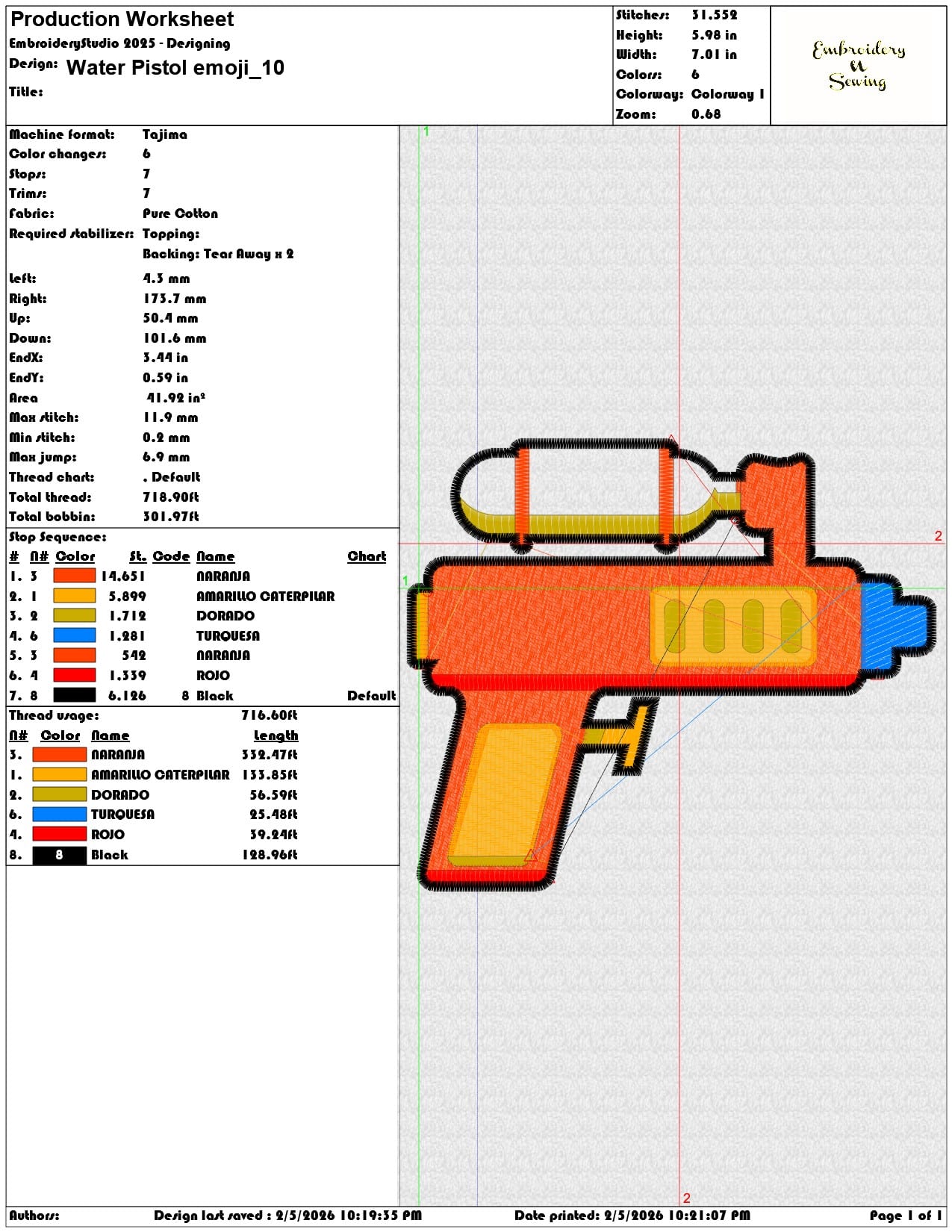 Water Pistol emoji    - Elegant embroidery design file-instant download — view 3