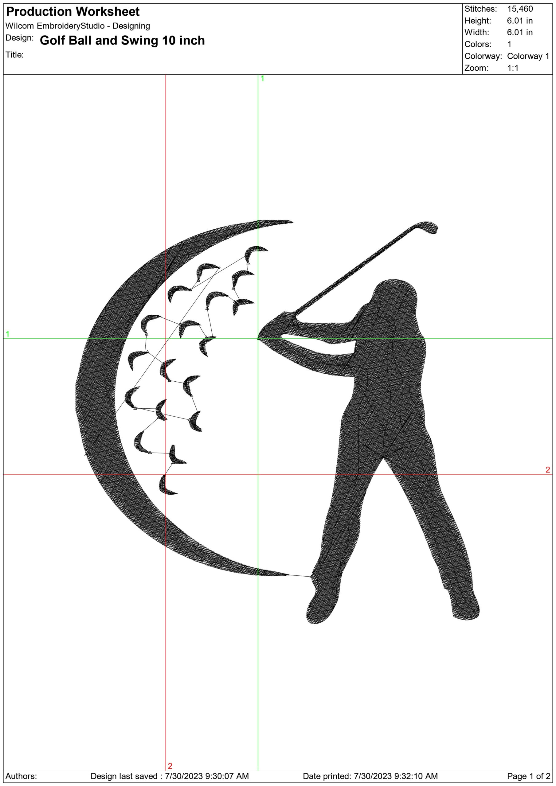 Golf Swing Silhouette, Embroidery machine design outline, custom digital file, Sports golf swing — view 2