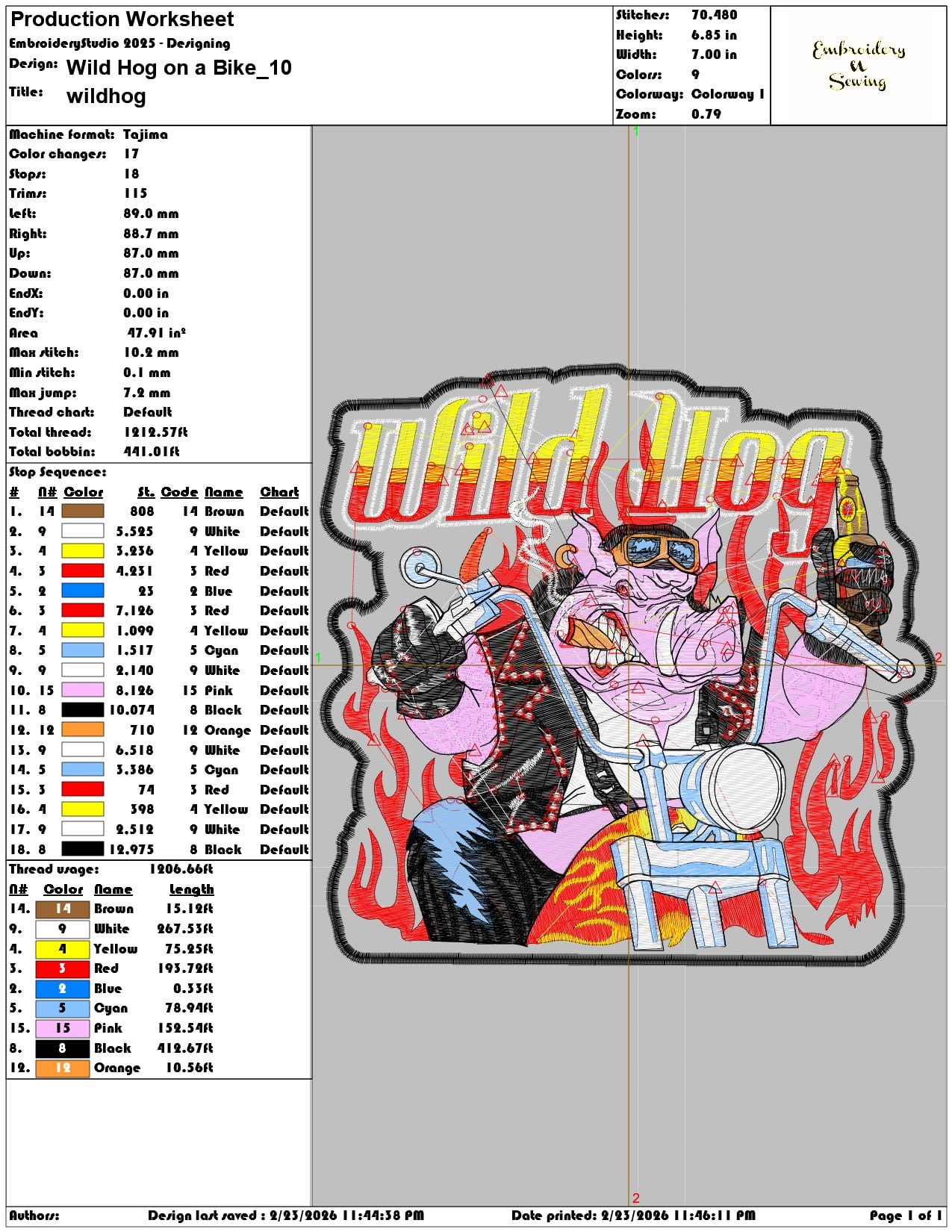 Wild Hog on a Bike  - Elegant embroidery design file-instant download — view 3