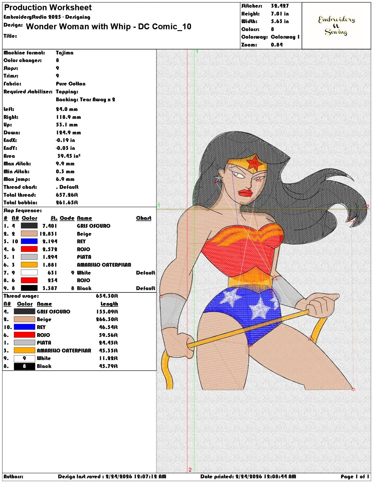 Wonder Woman with Whip DC Comic  - Elegant embroidery design file-instant download — view 3