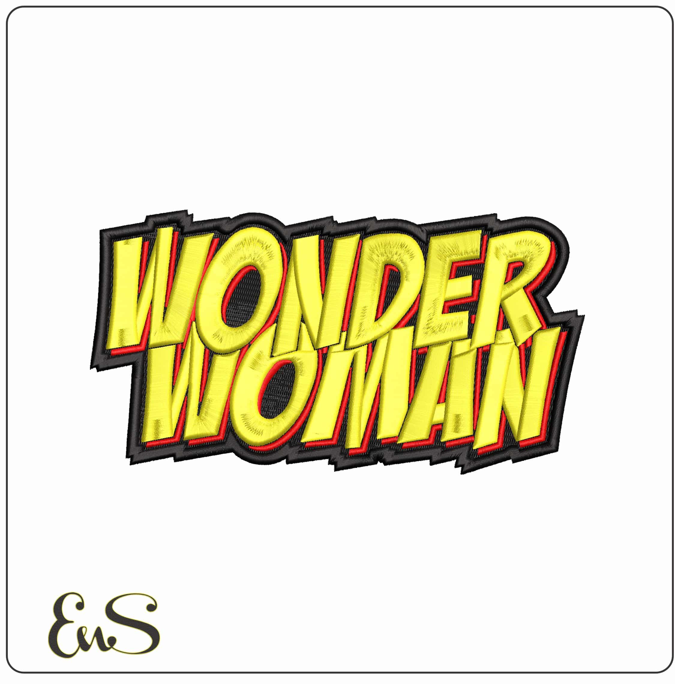 Wonder Woman WW Cartoon DC Comics  - Elegant embroidery design file-instant download