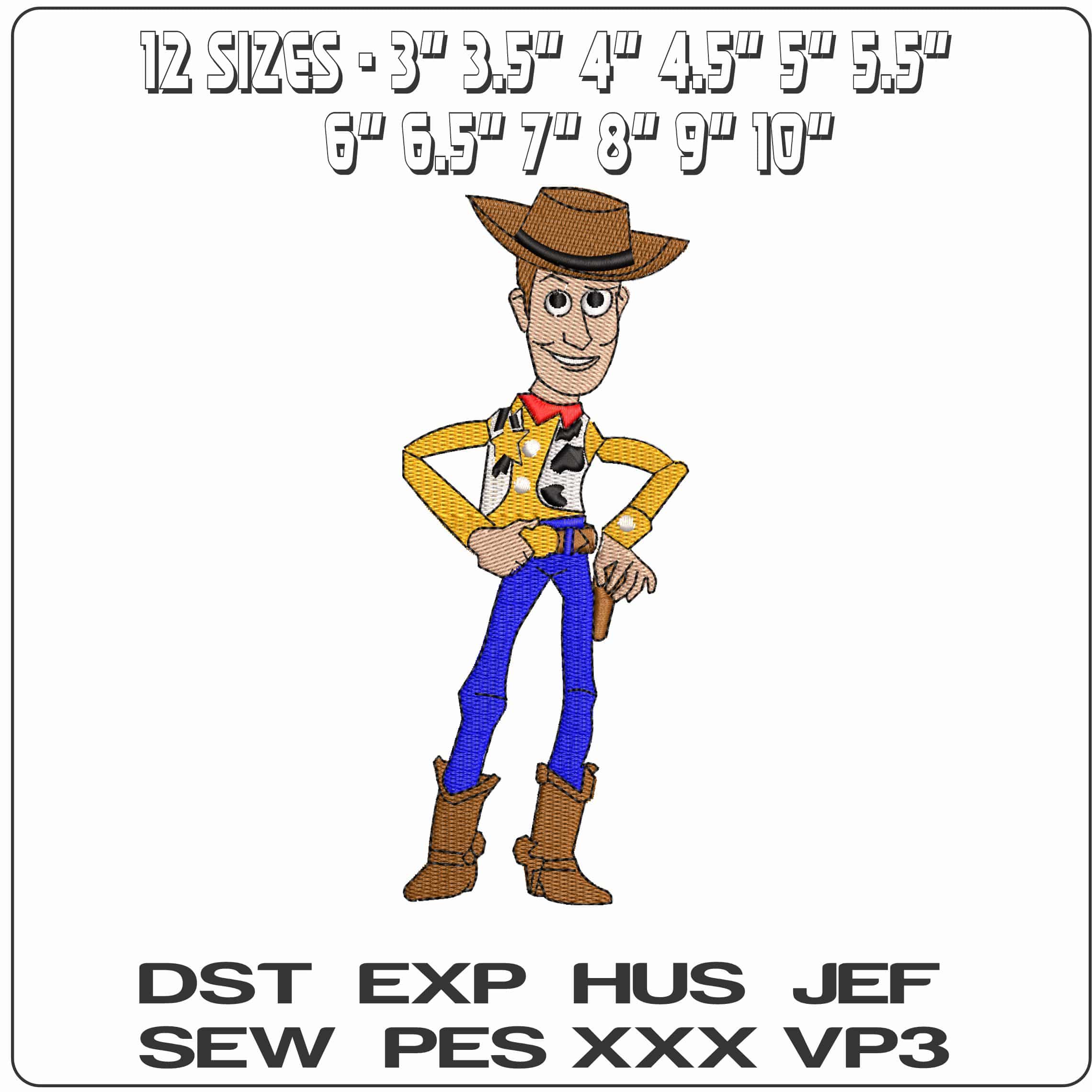 Woody Walk Toy Story  - Elegant embroidery design file-instant download — view 2