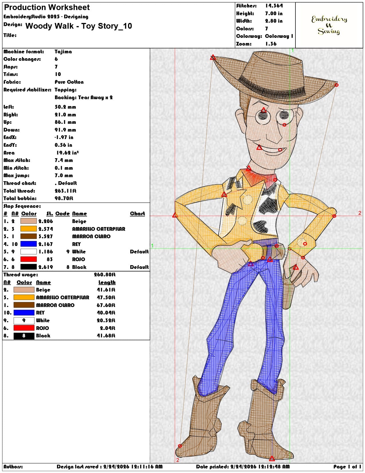 Woody Walk Toy Story  - Elegant embroidery design file-instant download — view 3