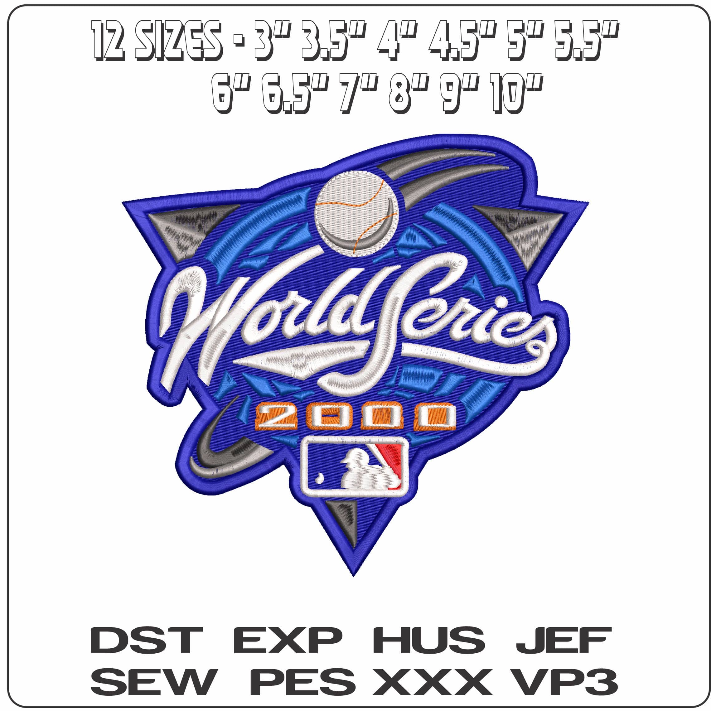 World Series 2000 MLB   - Elegant embroidery design file-instant download — view 2