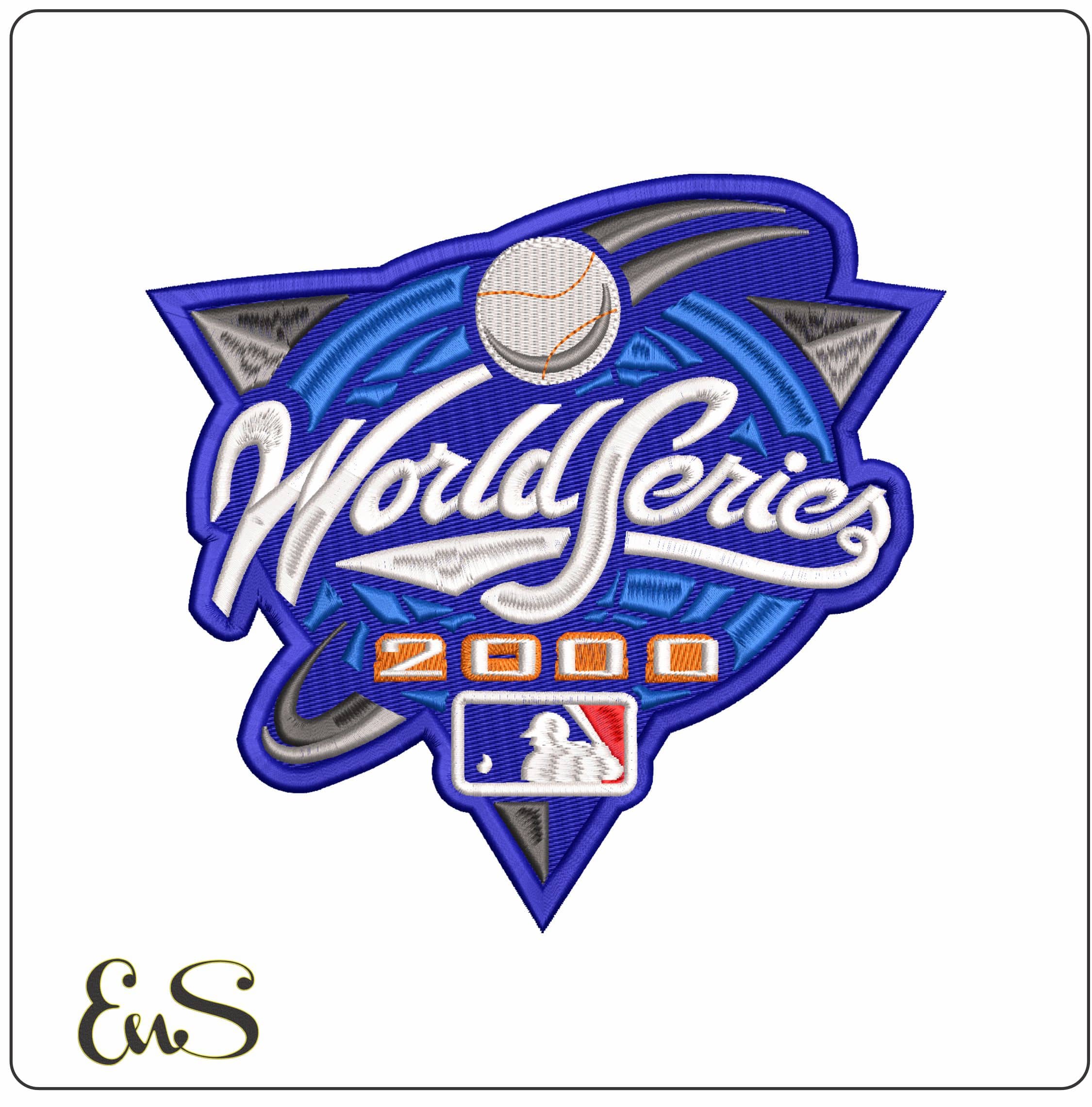 World Series 2000 MLB   - Elegant embroidery design file-instant download