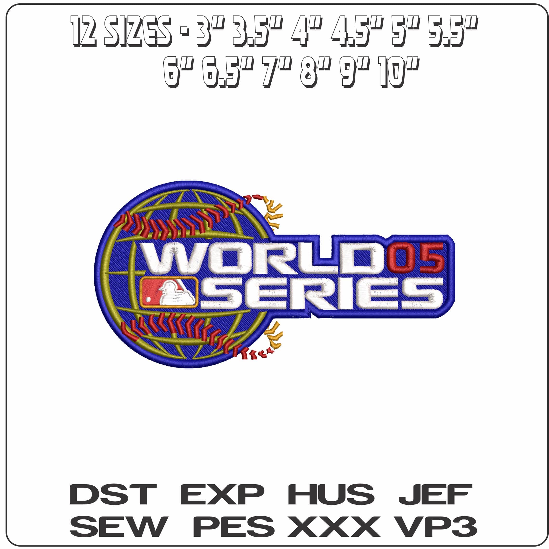 WORLD SERIES 2005   - Elegant embroidery design file-instant download — view 2