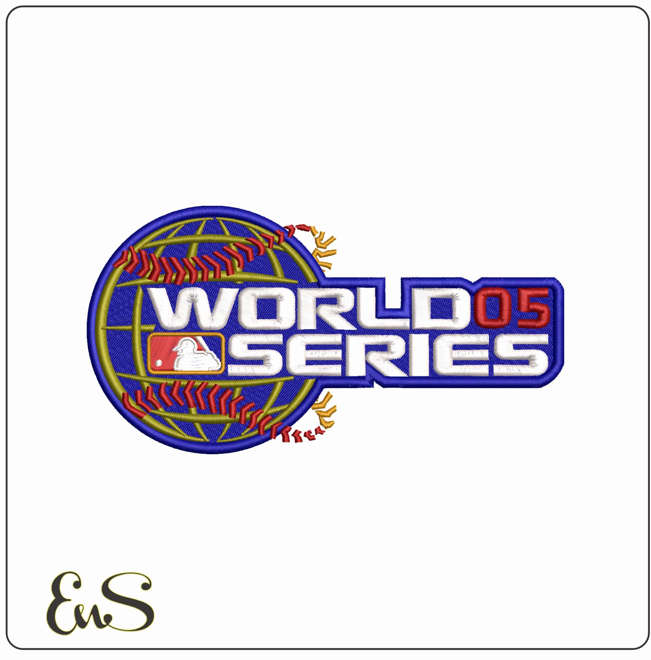 WORLD SERIES 2005   - Elegant embroidery design file-instant download