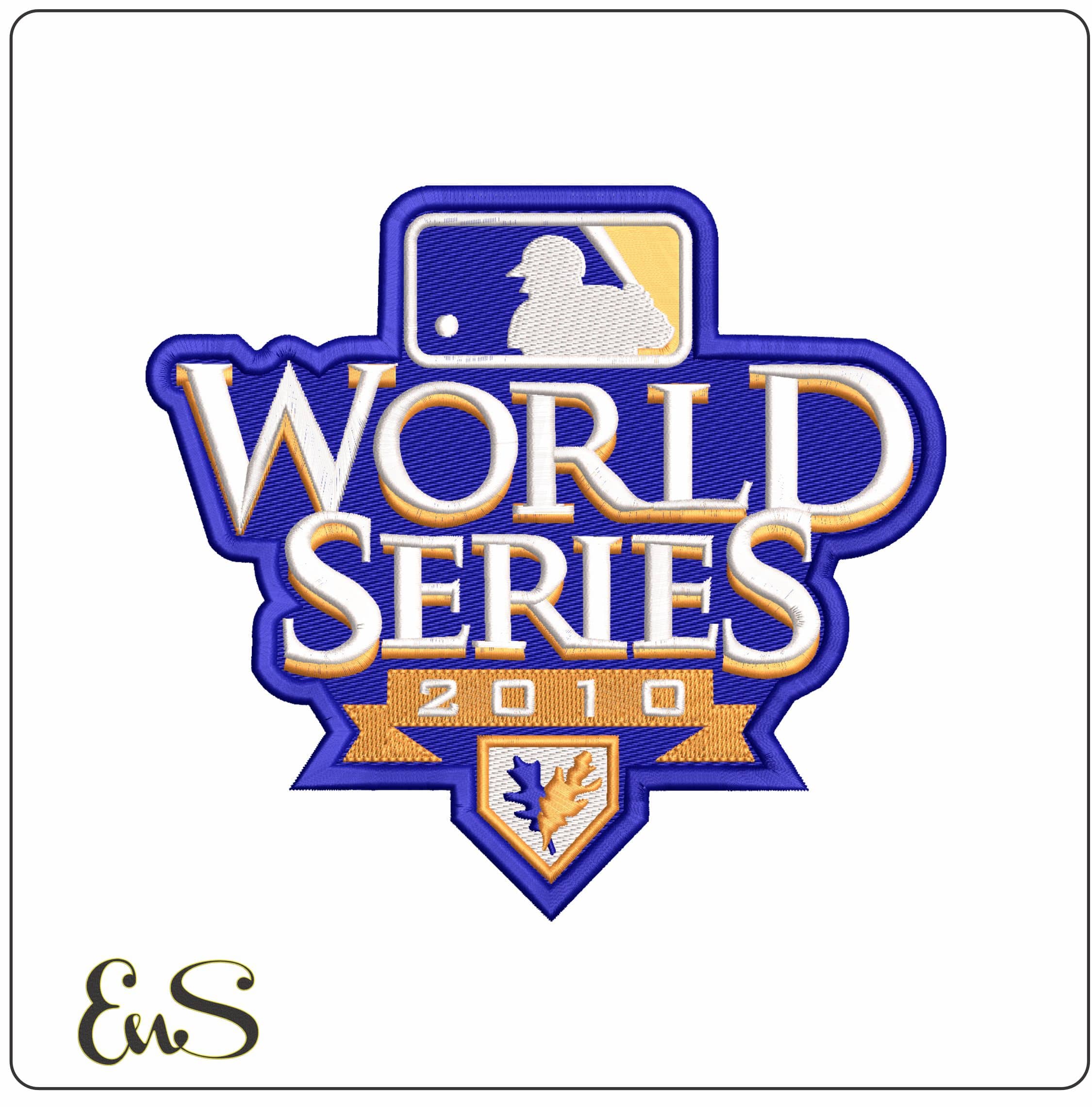World Series 2010 MLB   - Elegant embroidery design file-instant download