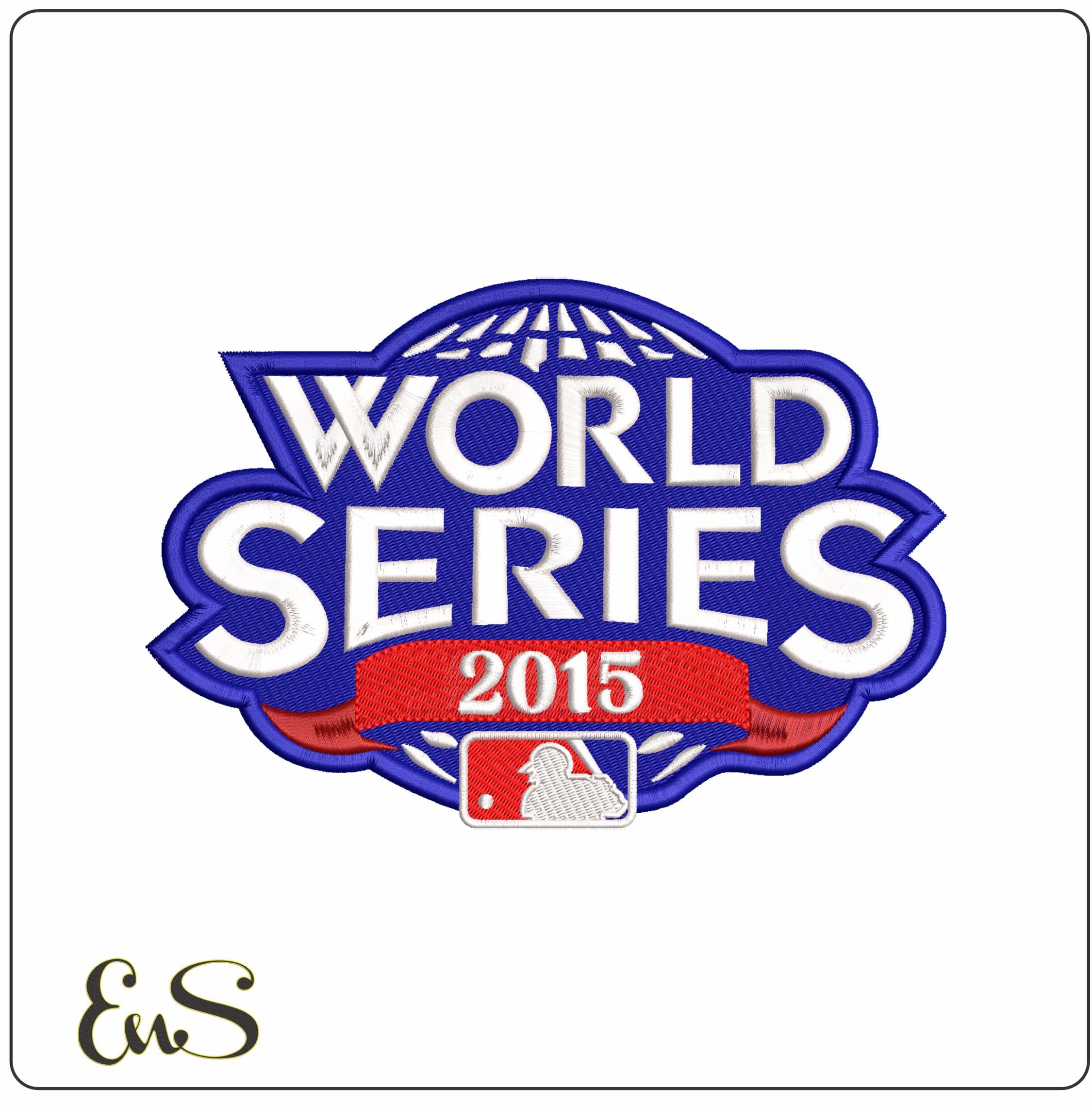 World Series 2015 MLB   - Elegant embroidery design file-instant download