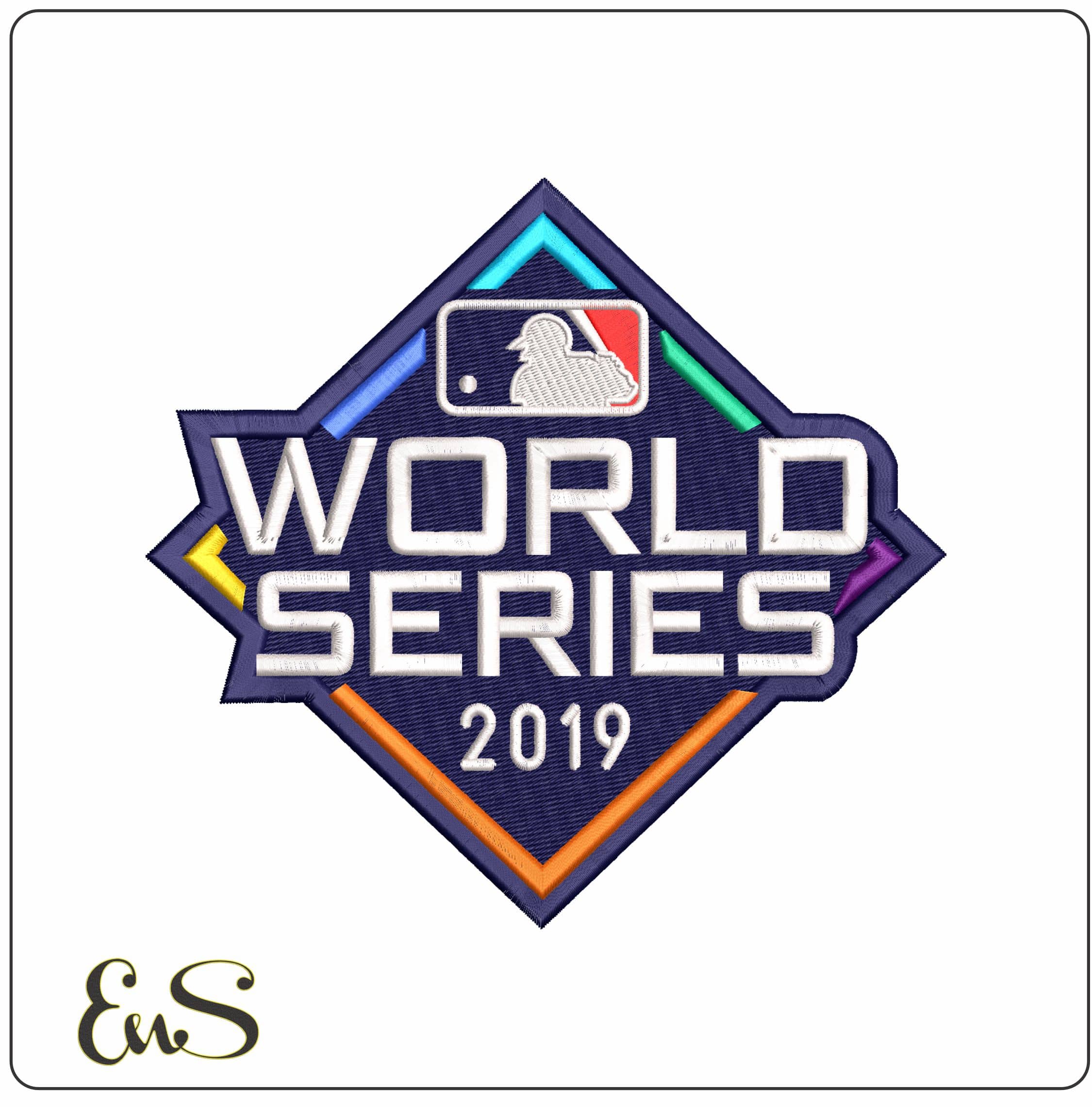World Series 2019 MLB   - Elegant embroidery design file-instant download