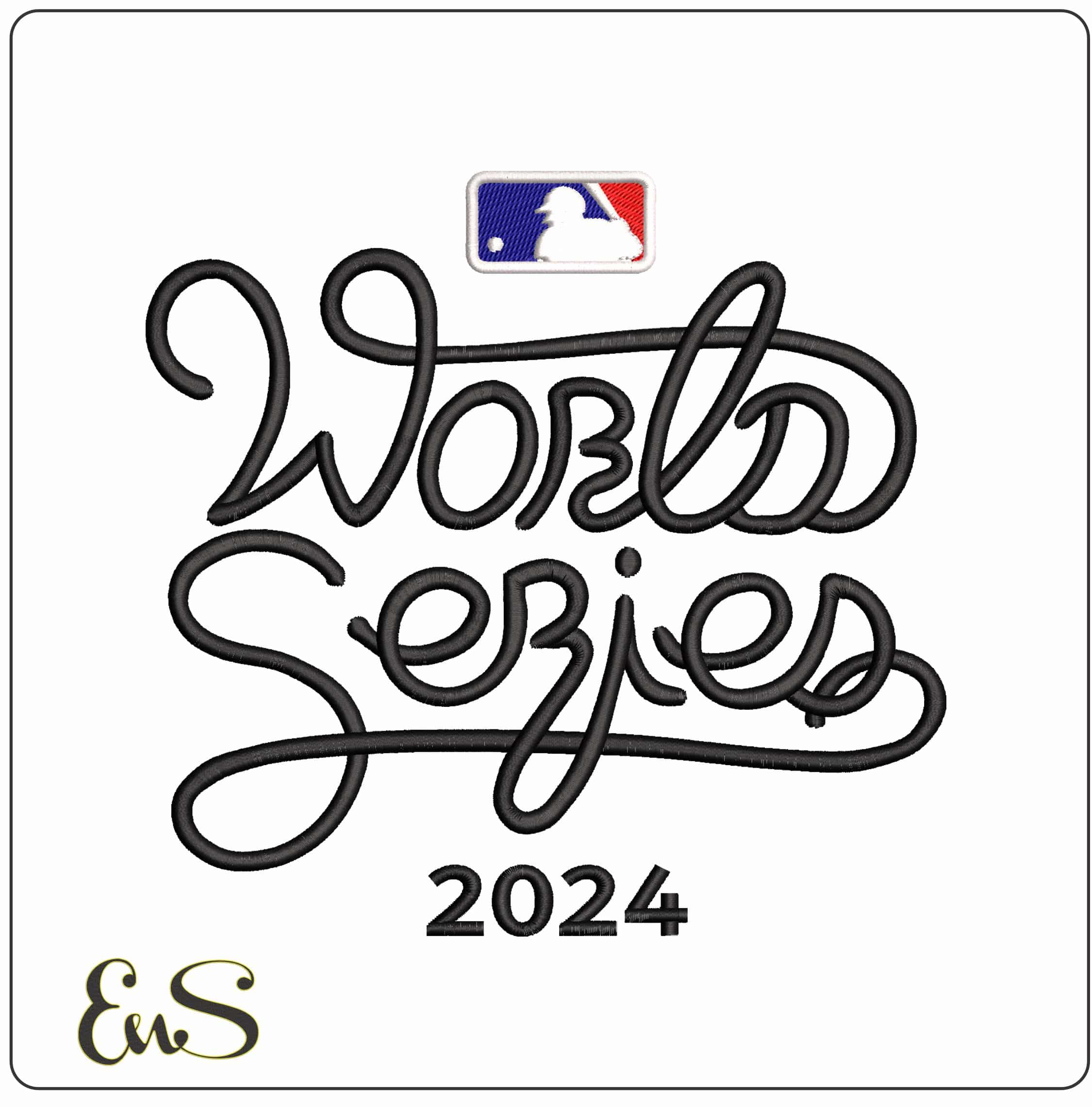World Series 2024 MLB   - Elegant embroidery design file-instant download