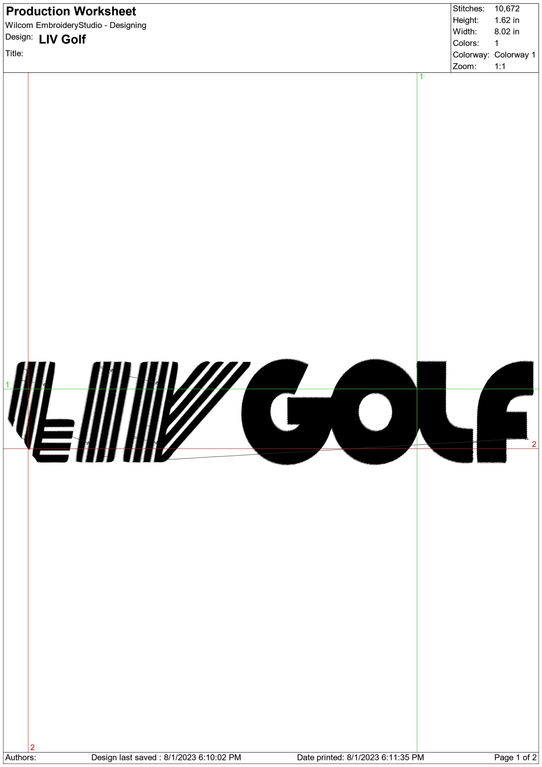 LIV Golf embroidery design - Golf League Logo design machine pattern Sports embroidery file instant download in a frame — view 2