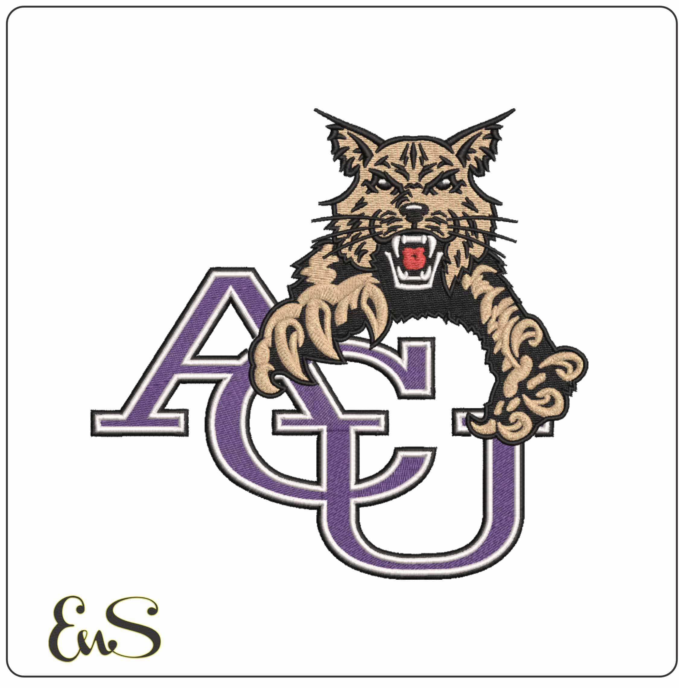 Abilene Christian Wildcats 1997 2012  Christian University College   - Elegant embroidery design file-instant download