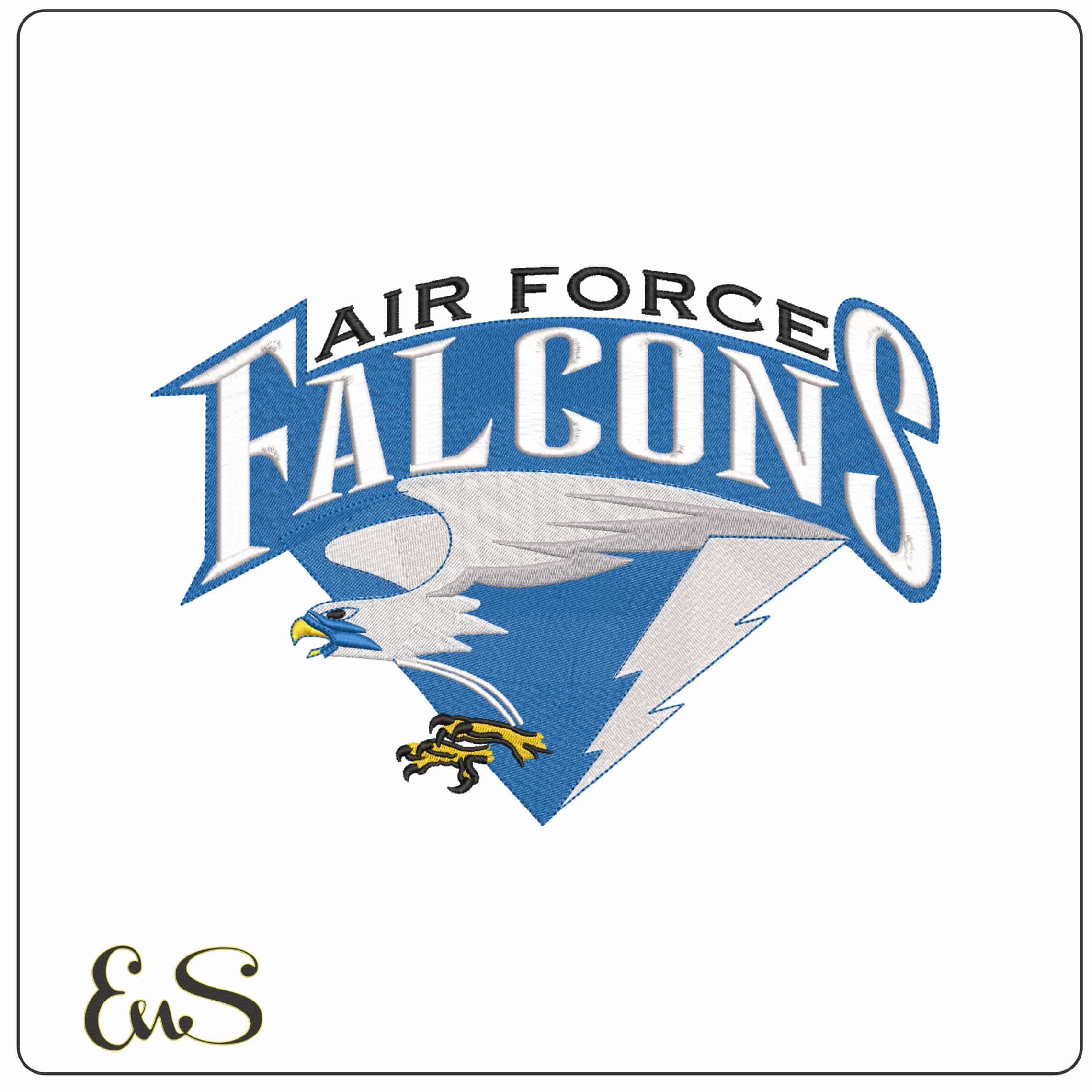 Air Force Falcons 1995 to 2003 Air Force Academy    - Elegant embroidery design file-instant download