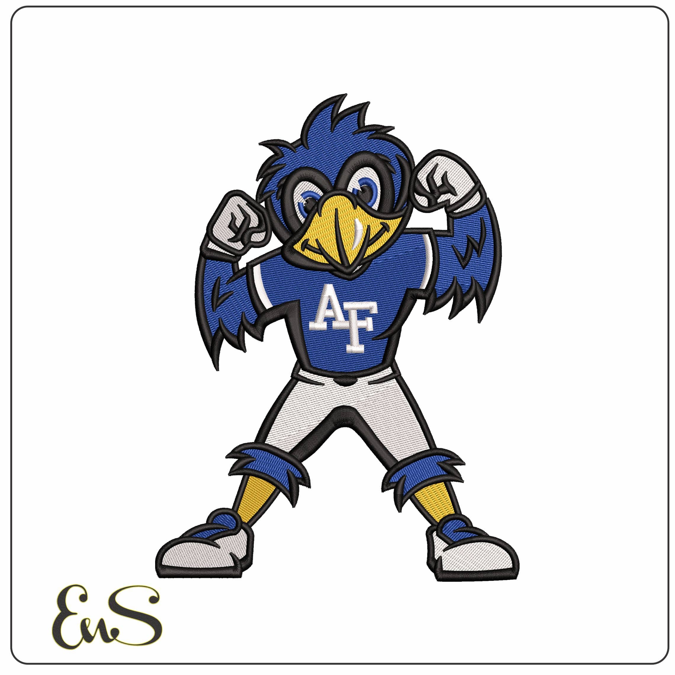 Air Force Falcons Mascot Air Force Academy    - Elegant embroidery design file-instant download