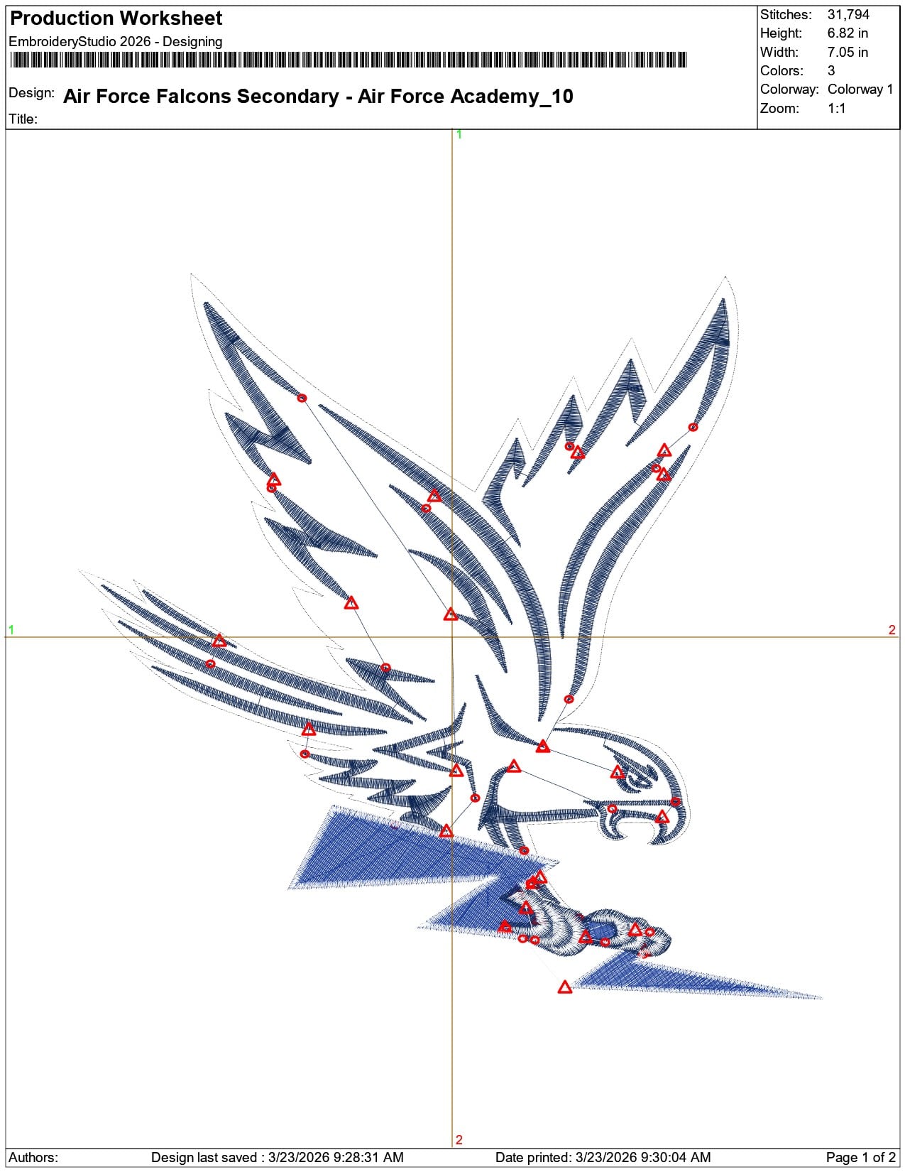 Air Force Falcons Secondary Air Force Academy    - Elegant embroidery design file-instant download — view 3