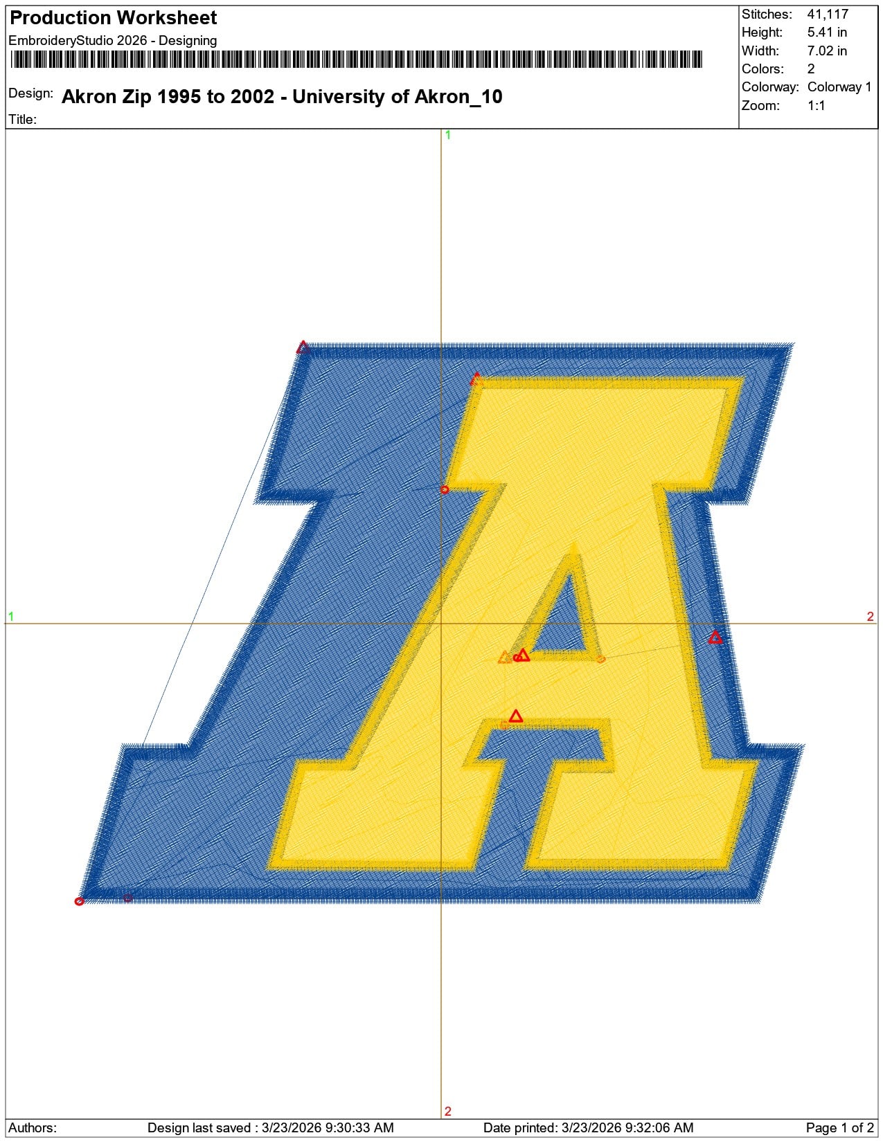 Akron Zip 1995 to 2002 University of Akron    - Elegant embroidery design file-instant download — view 3