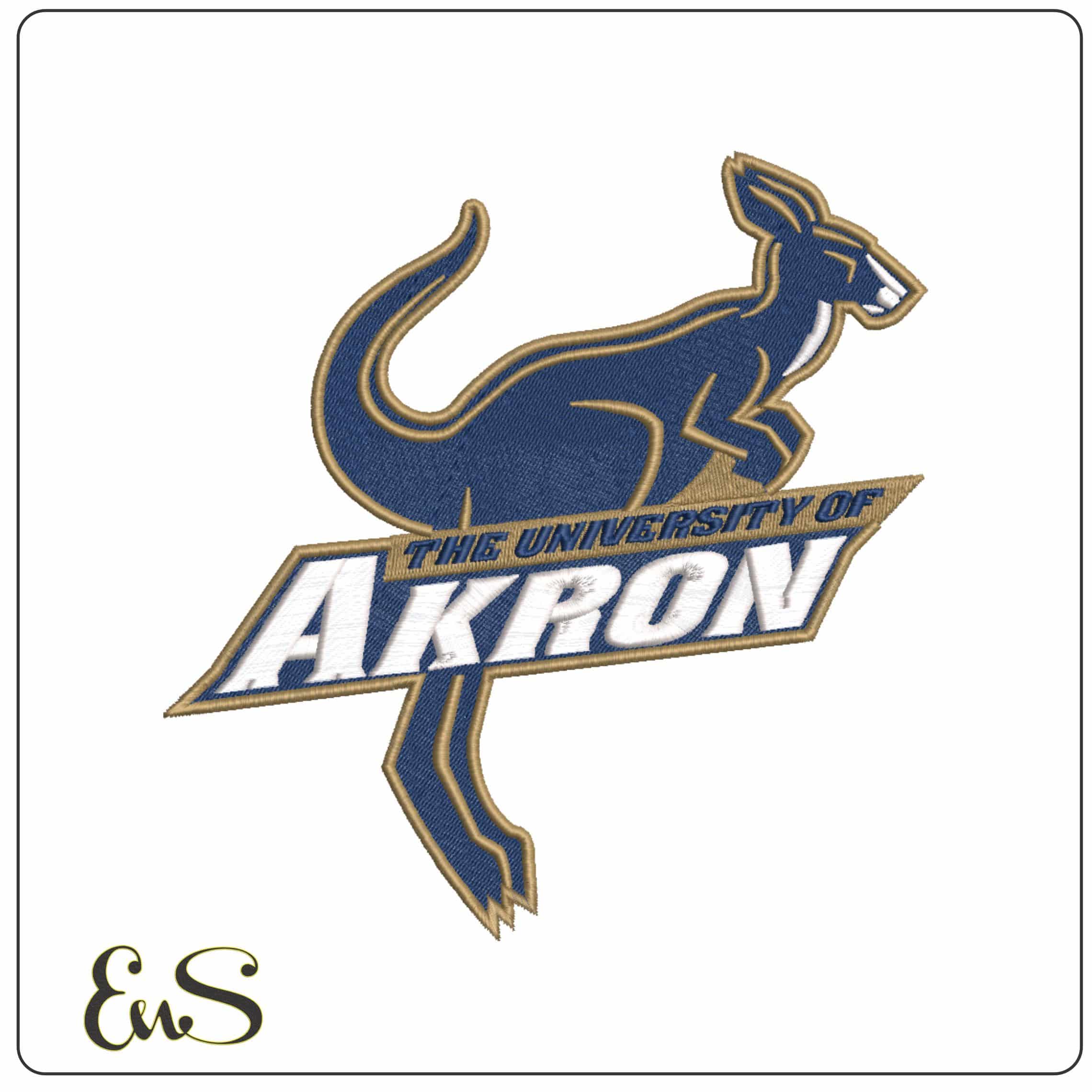 Akron Zip 2002 to 2008 University of Akron    - Elegant embroidery design file-instant download