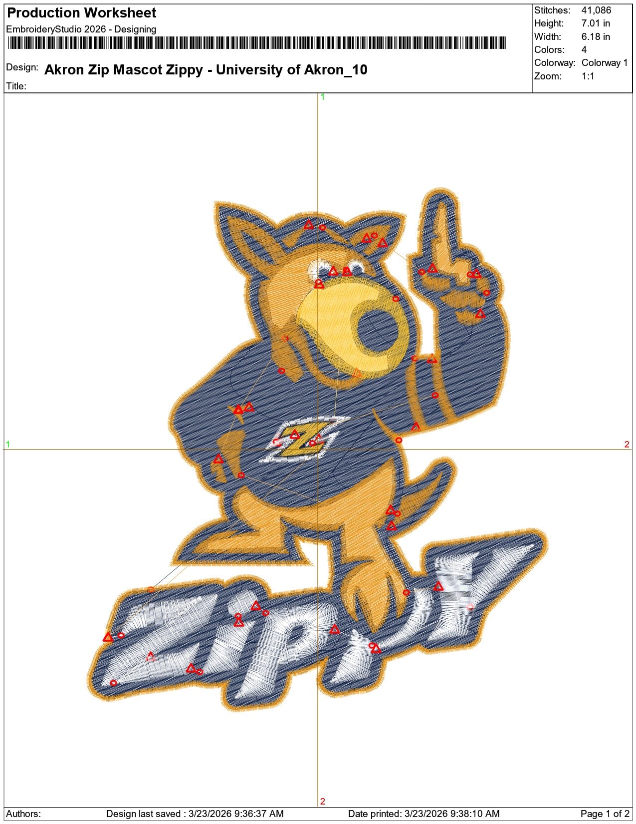 Akron Zip Mascot Zippy University of Akron    - Elegant embroidery design file-instant download — view 3