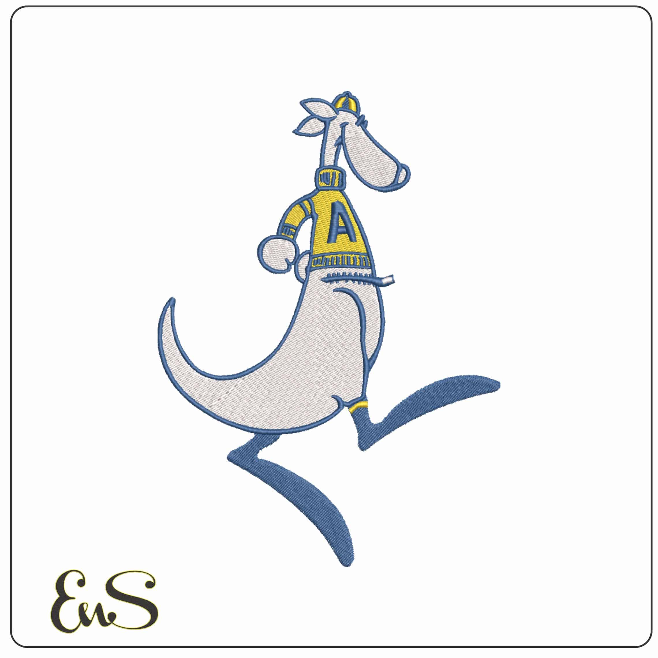 Akron Zippy 1965 1986 University of Akron College    - Elegant embroidery design file-instant download