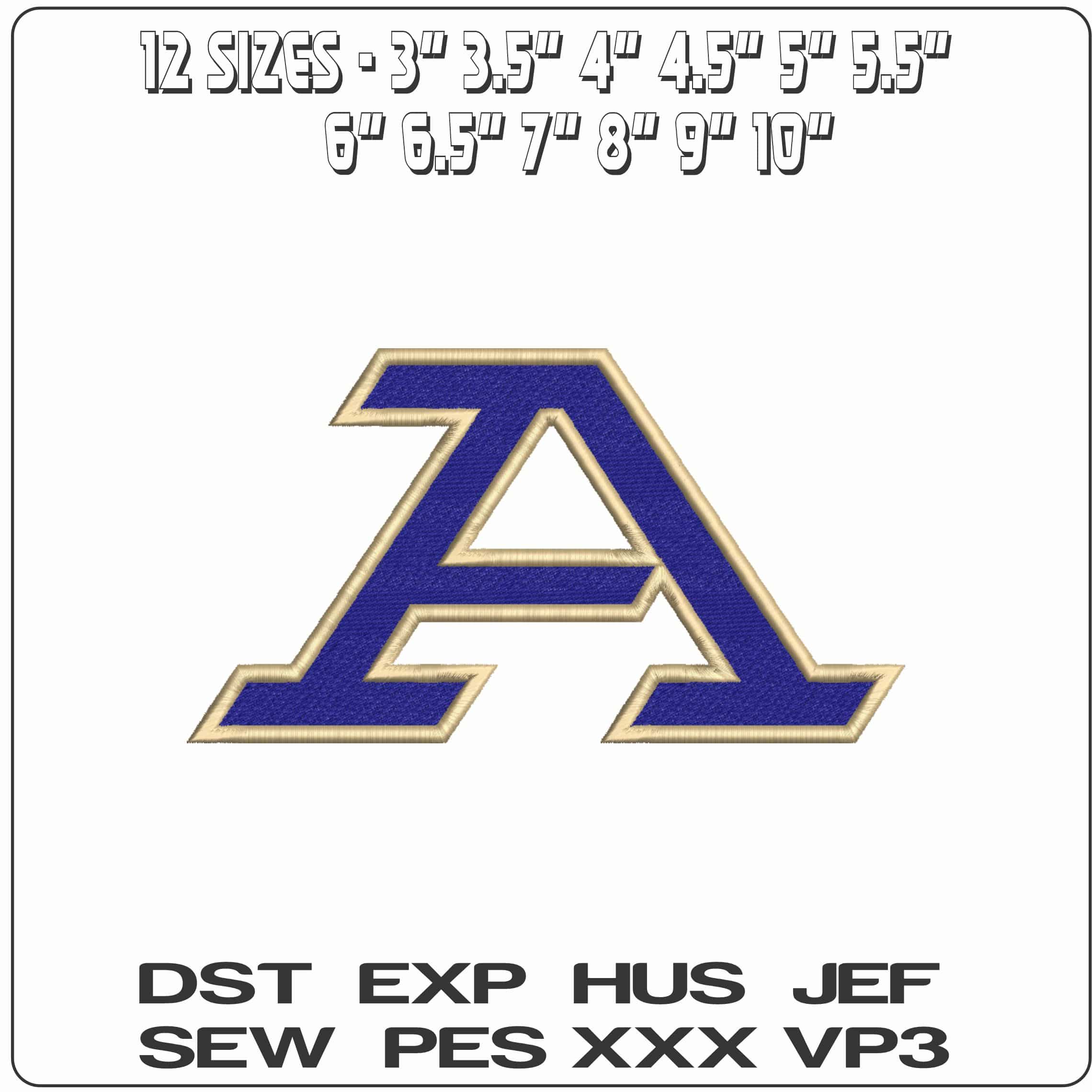 Akron Zips 2022 on University of Akron College    - Elegant embroidery design file-instant download — view 2