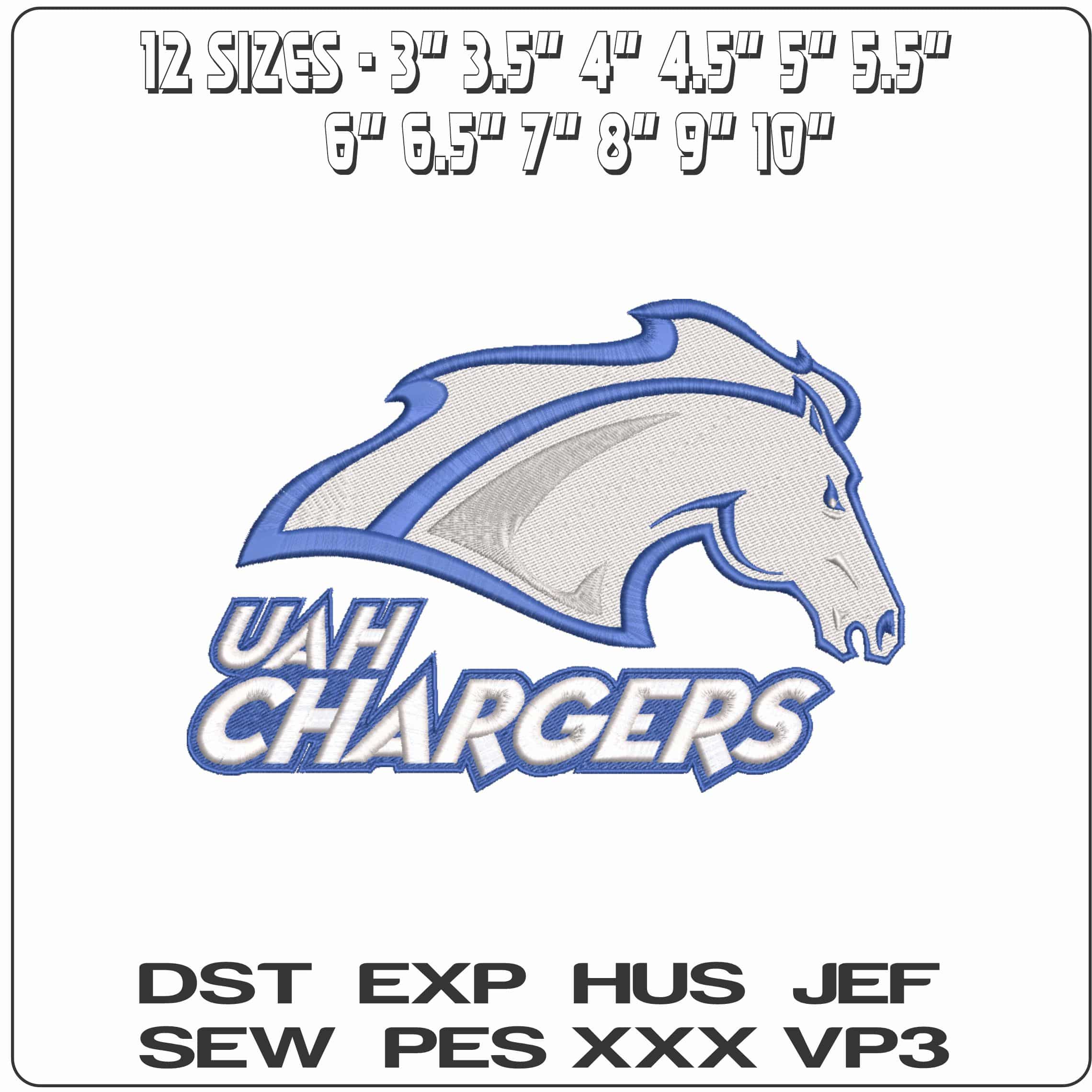 Alabama Huntsville Chargers 2005 on University of Alabama    - Elegant embroidery design file-instant download — view 2