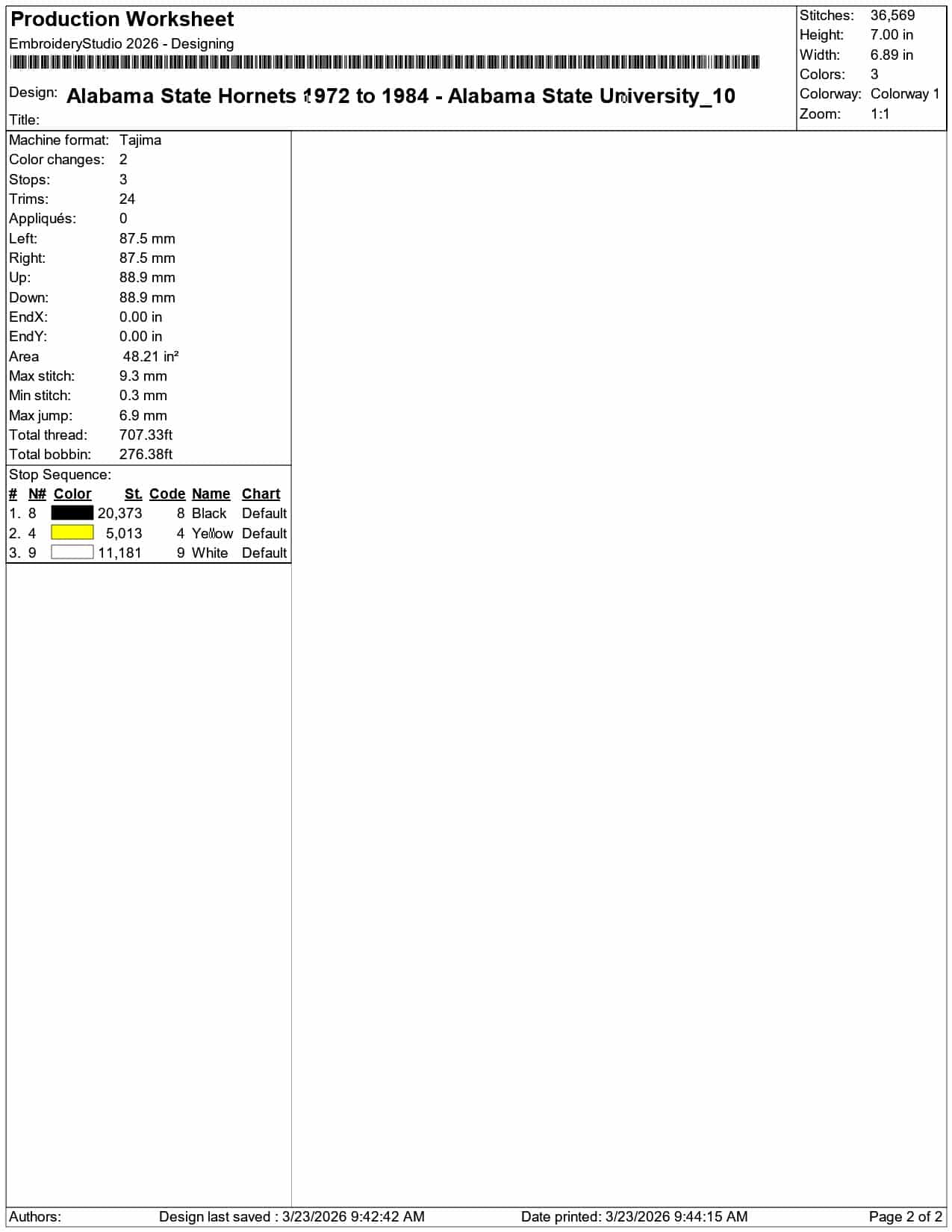 Alabama State Hornets 1972 to 1984 Alabama State University    - Elegant embroidery design file-instant download — view 4