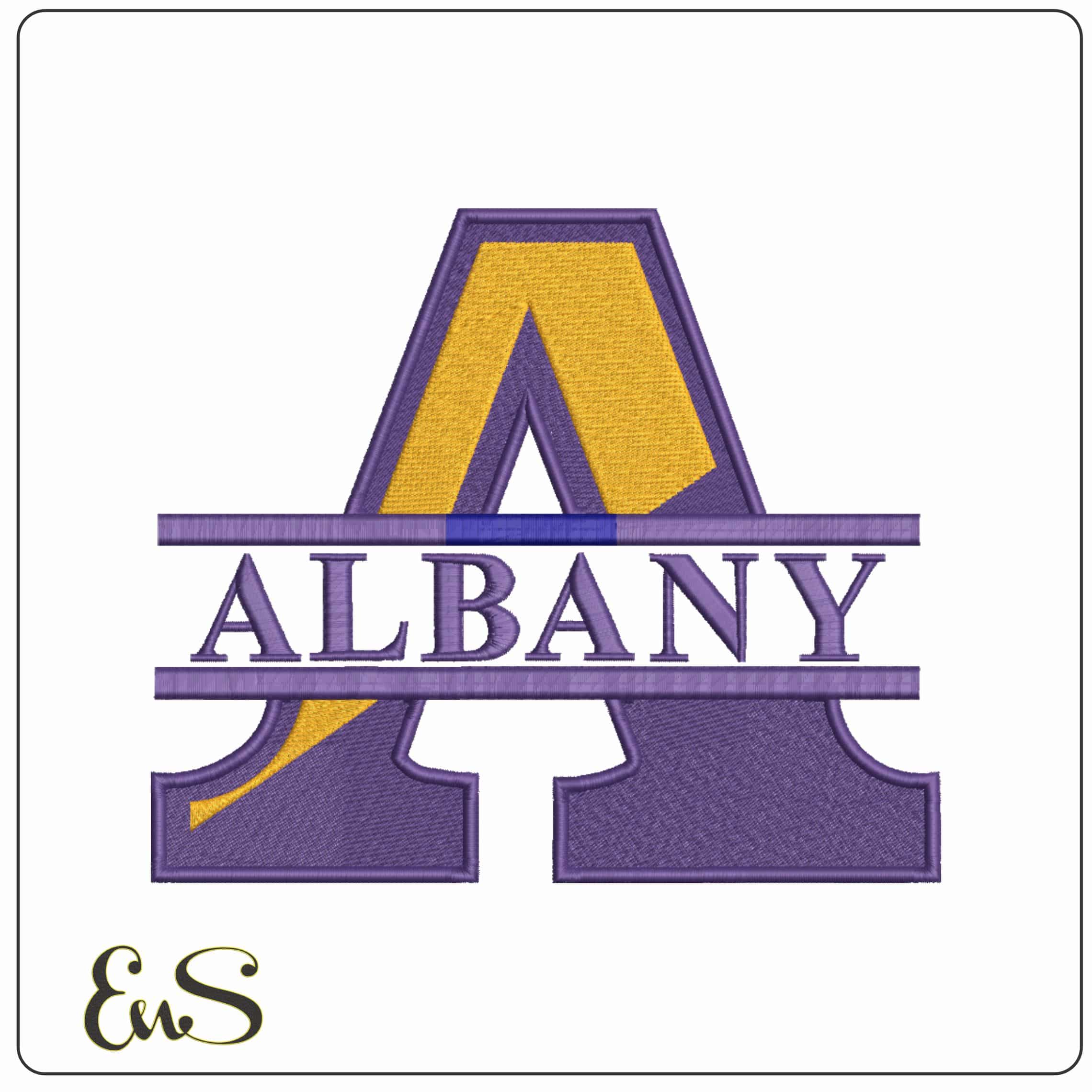 Albany Great Danes 1993 2002 University at Albany College    - Elegant embroidery design file-instant download