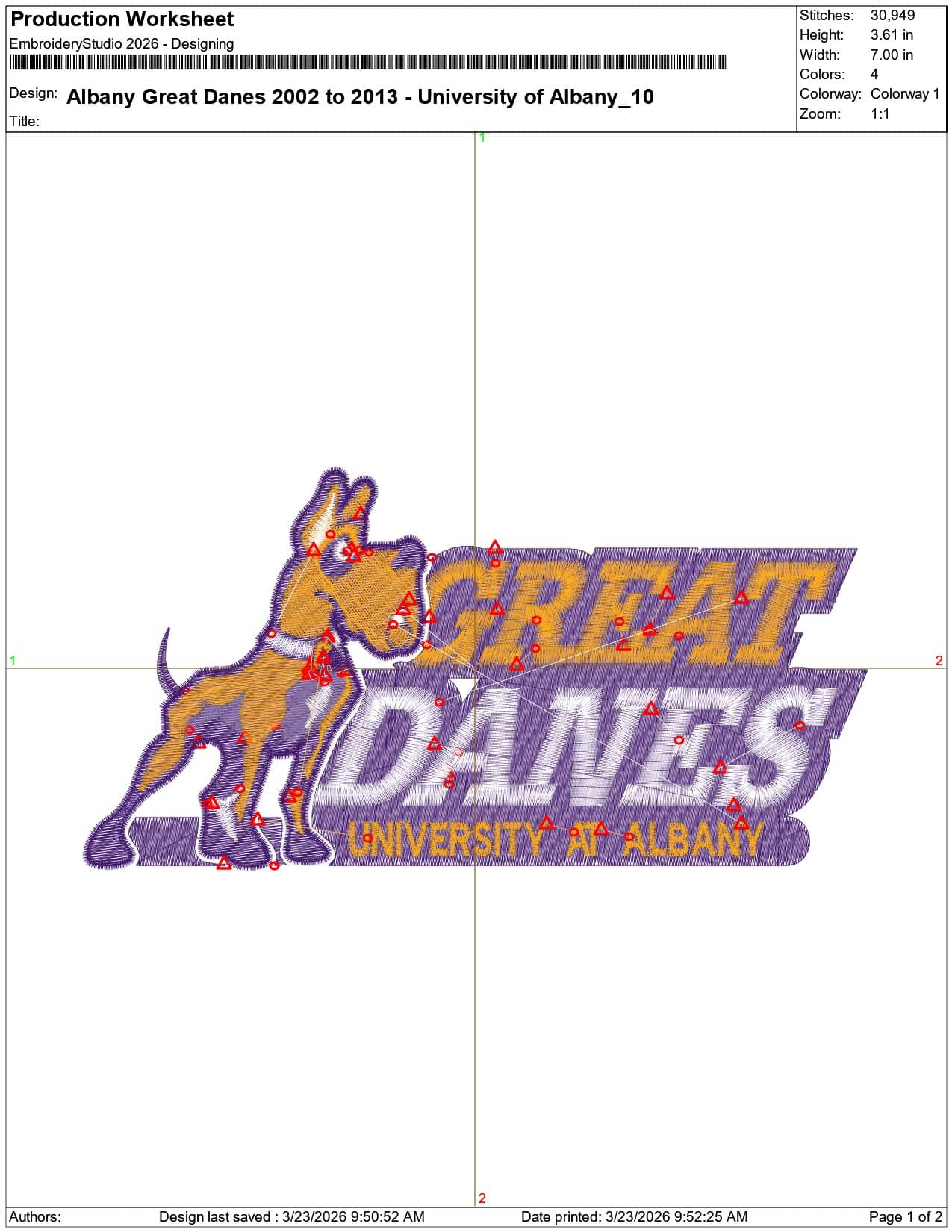 Albany Great Danes 2002 to 2013 University of Albany    - Elegant embroidery design file-instant download — view 3