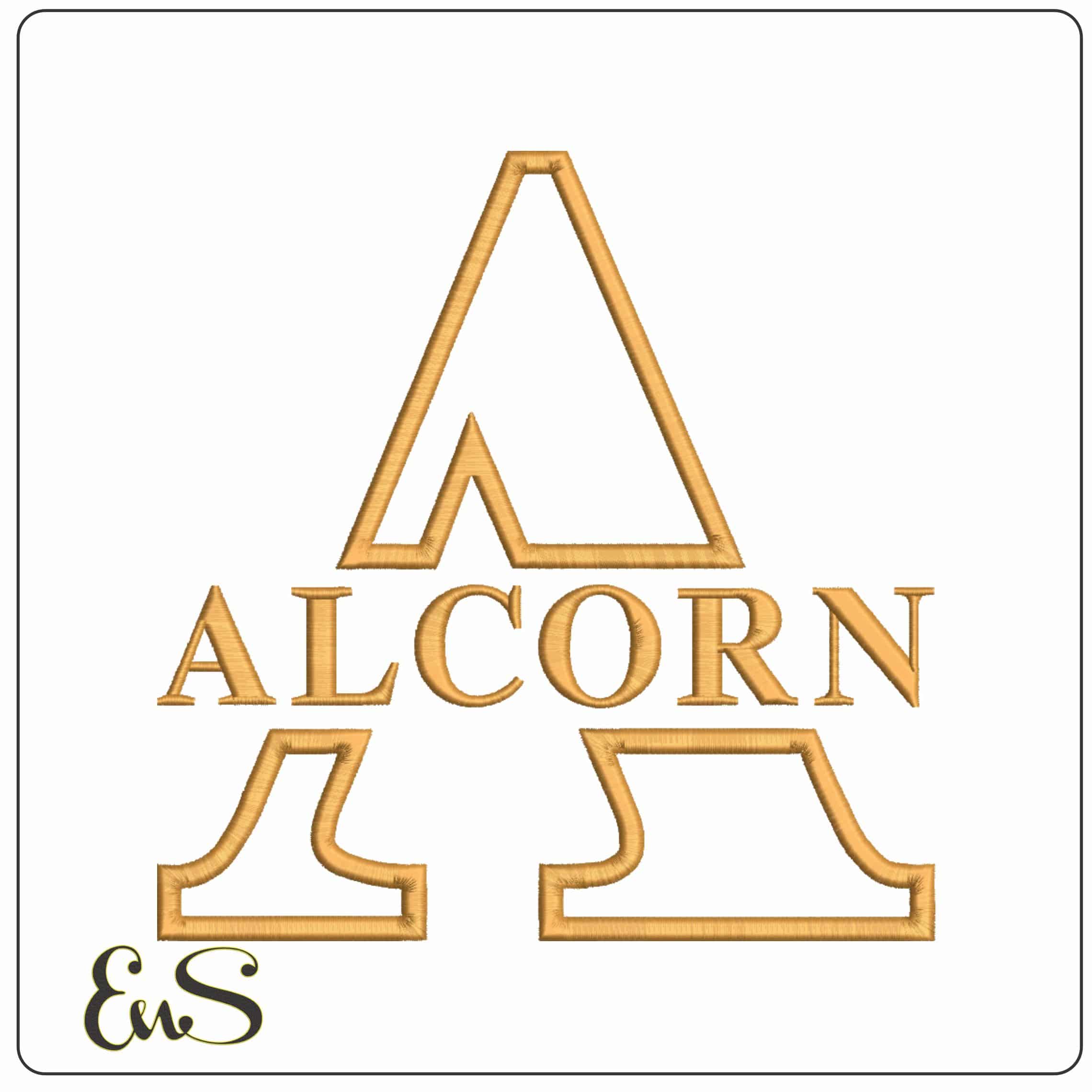 Alcorn State Braves Alternative Alternative State University College     - Elegant embroidery design file-instant download