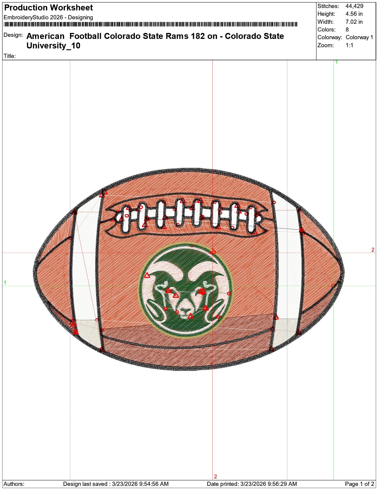 American Football Colorado State Rams 182  State University     - Elegant embroidery design file-instant download — view 3