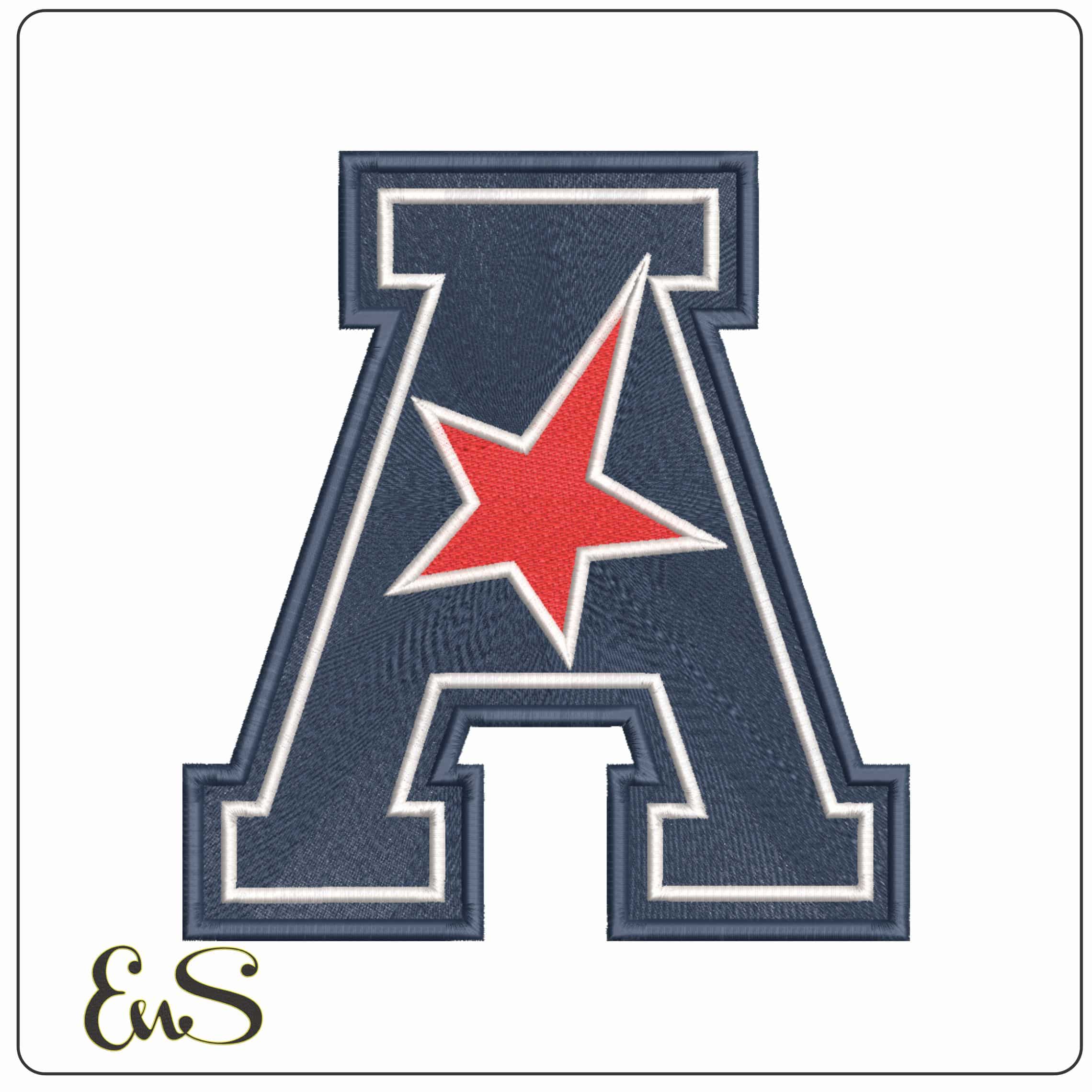 American Athletic Conference 2017 onwards College     - Elegant embroidery design file-instant download