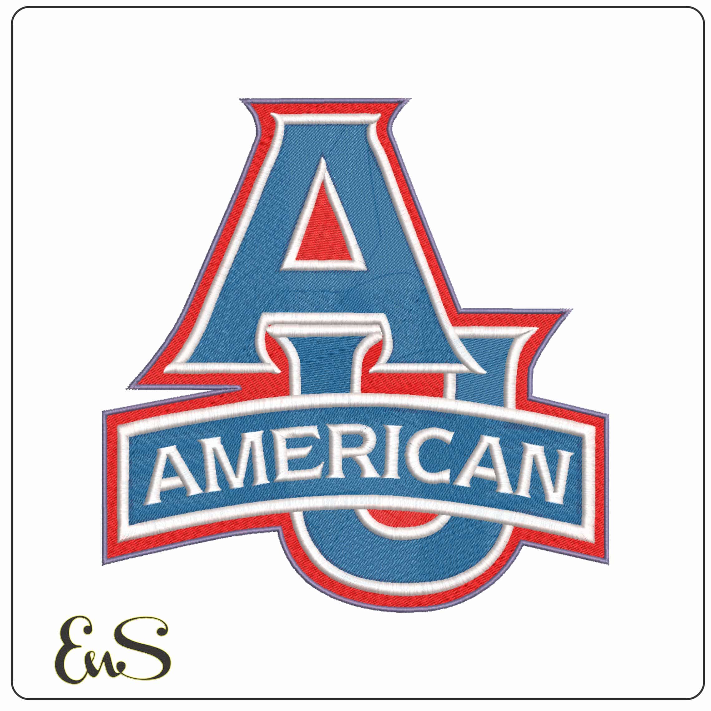 American Eagles 2006 on American University College     - Elegant embroidery design file-instant download